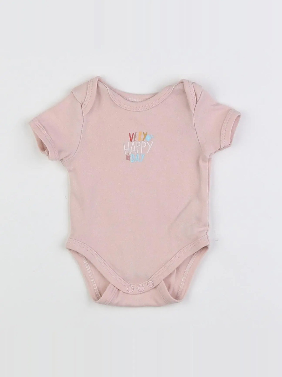 Vertbaudet - body rose - 1 mois