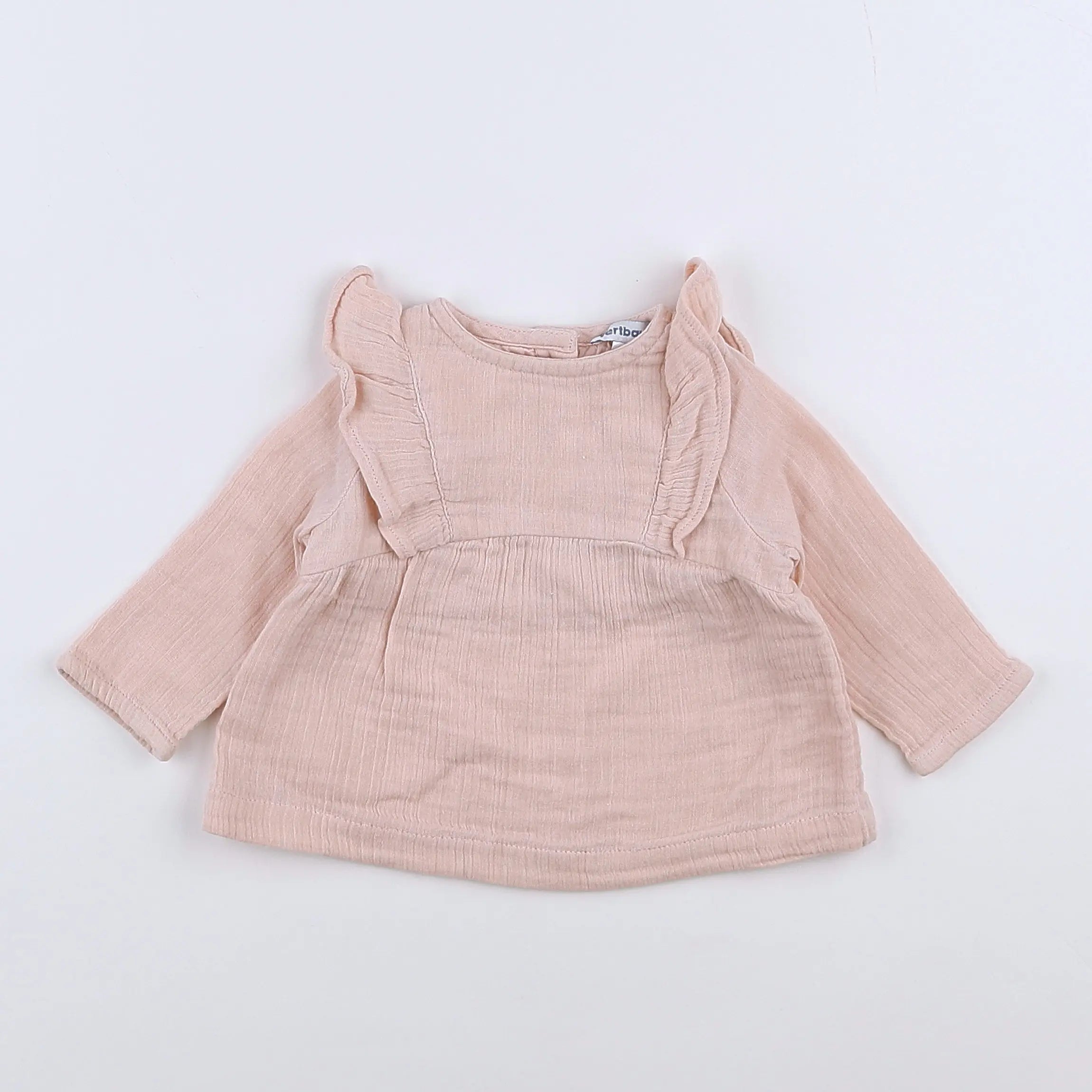 Vertbaudet - blouse rose - 3 mois