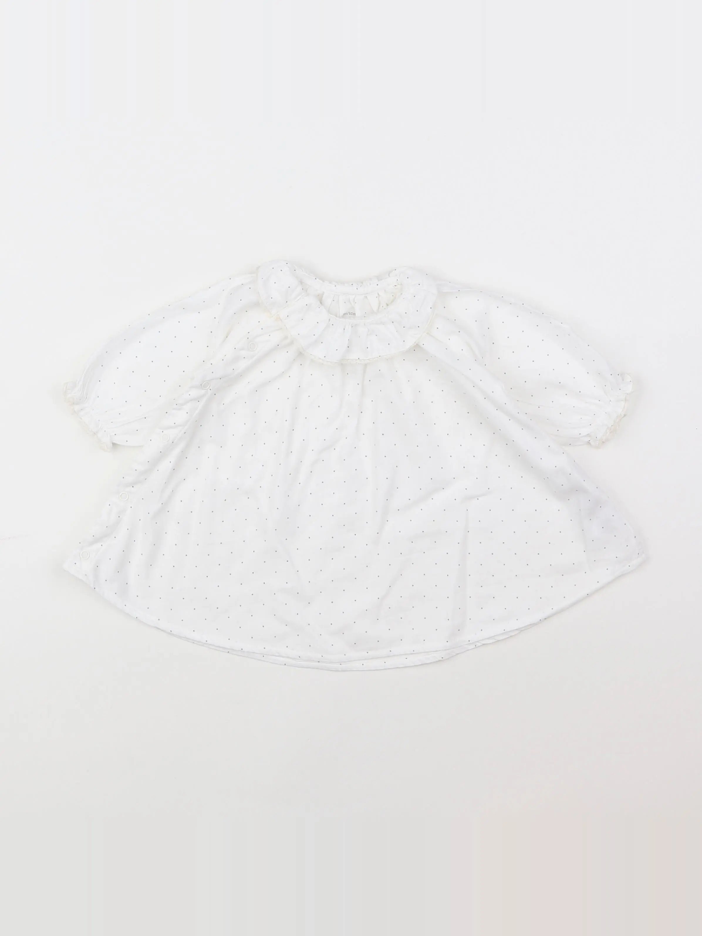 Petit Bateau - robe blanc - 3 mois