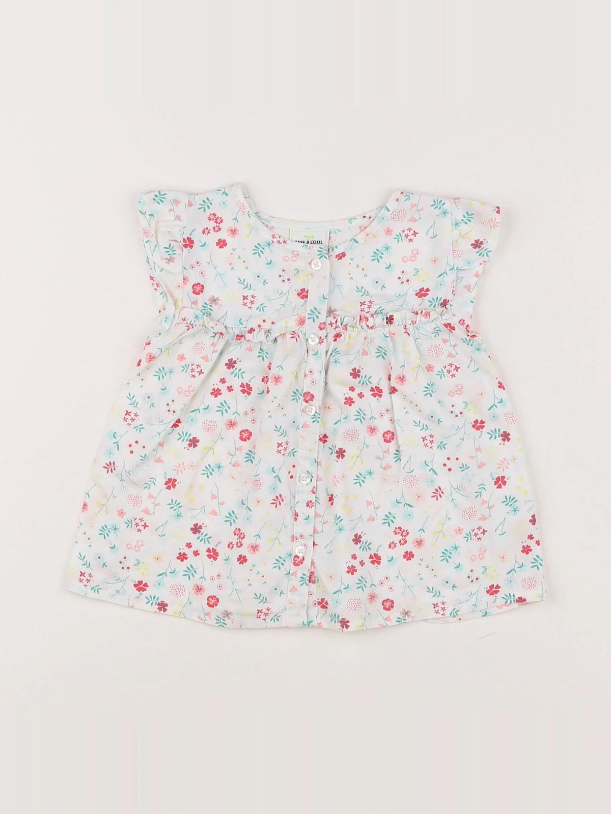 Tape à l'oeil - blouse blanc - 12 mois