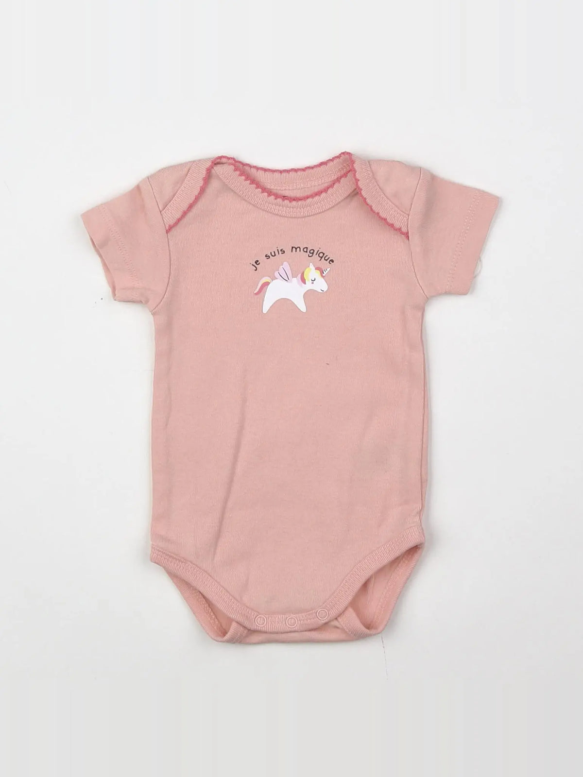 La Redoute - body rose - 3 mois
