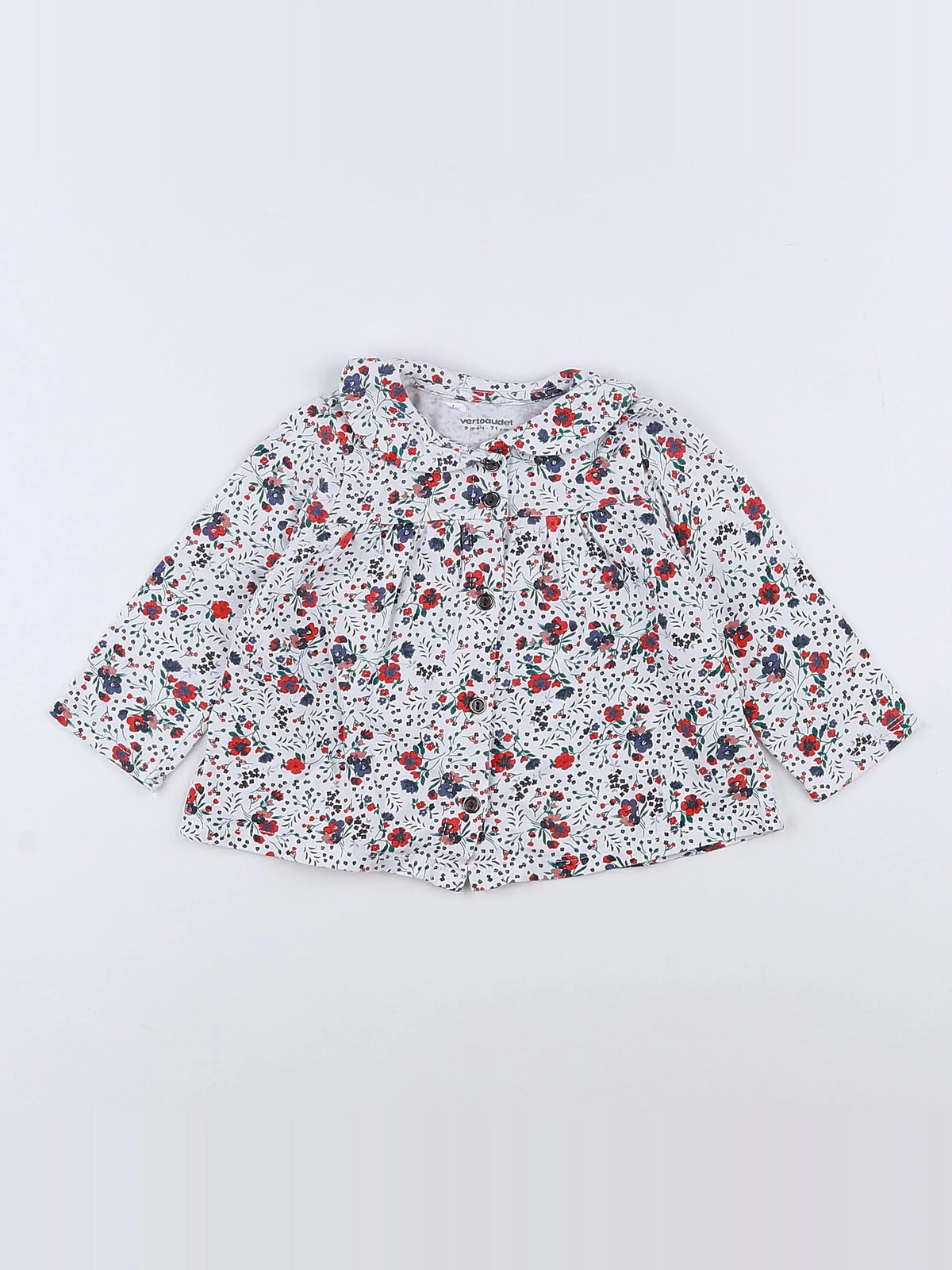 Vertbaudet - tee-shirt blanc - 9 mois