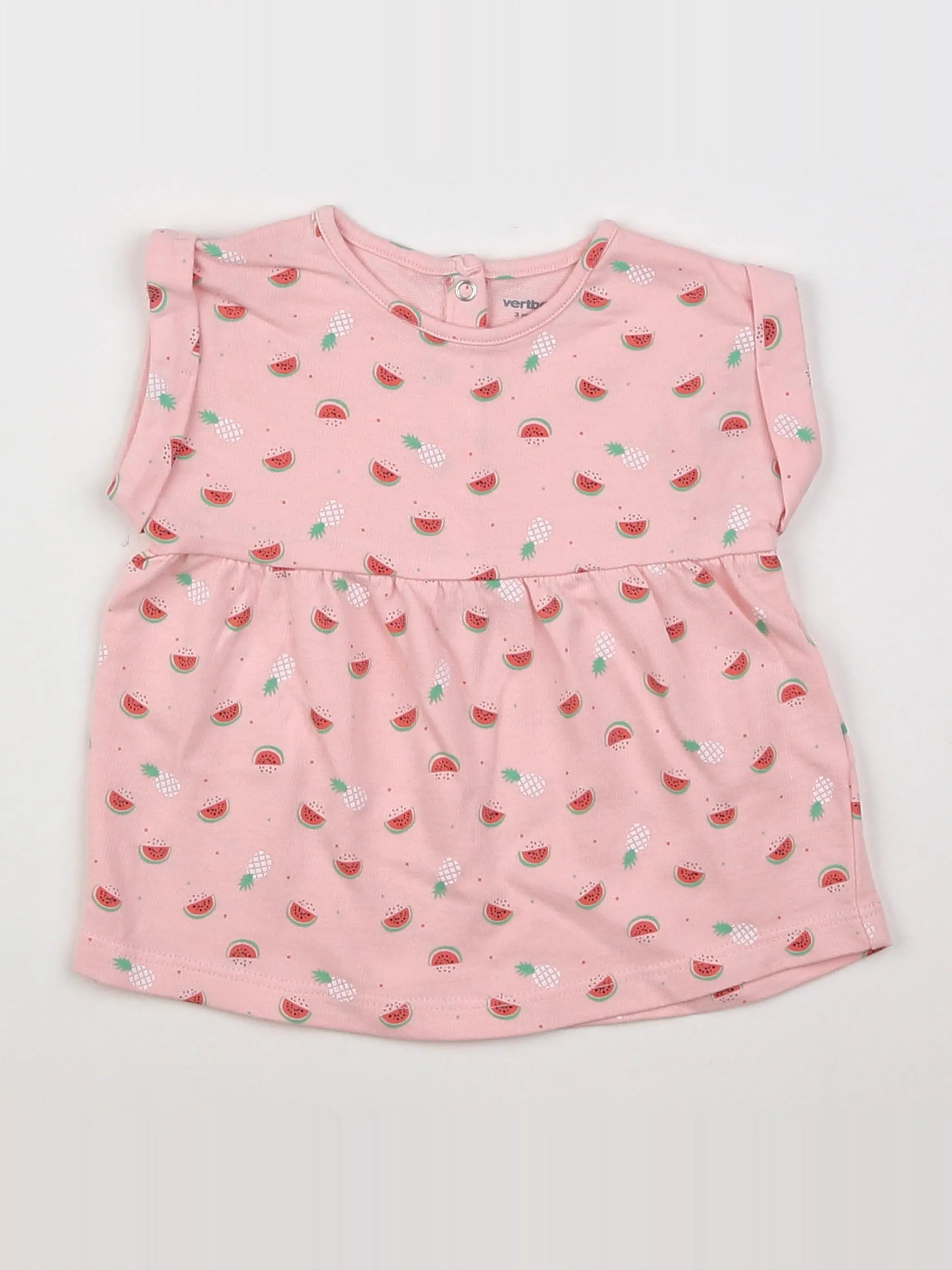 Vertbaudet - robe rose - 3 mois
