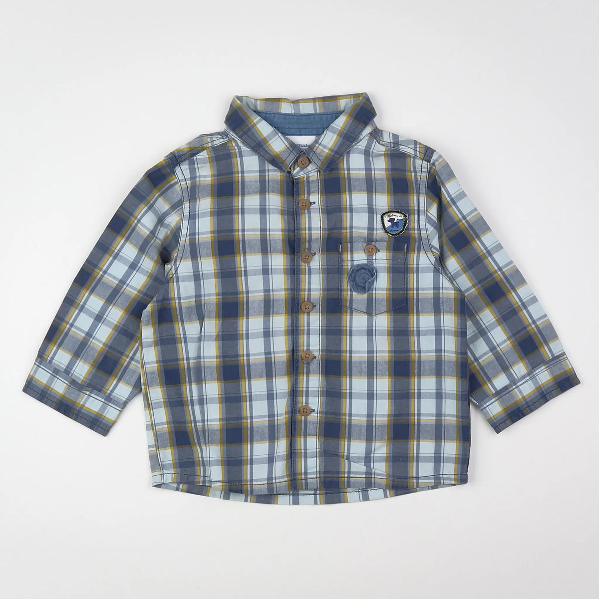 Vertbaudet - chemise gris - 18 mois