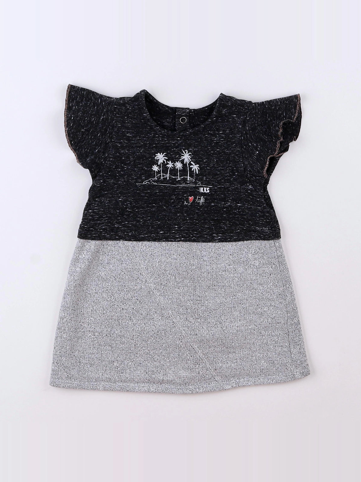 IKKS - robe gris - 12 mois