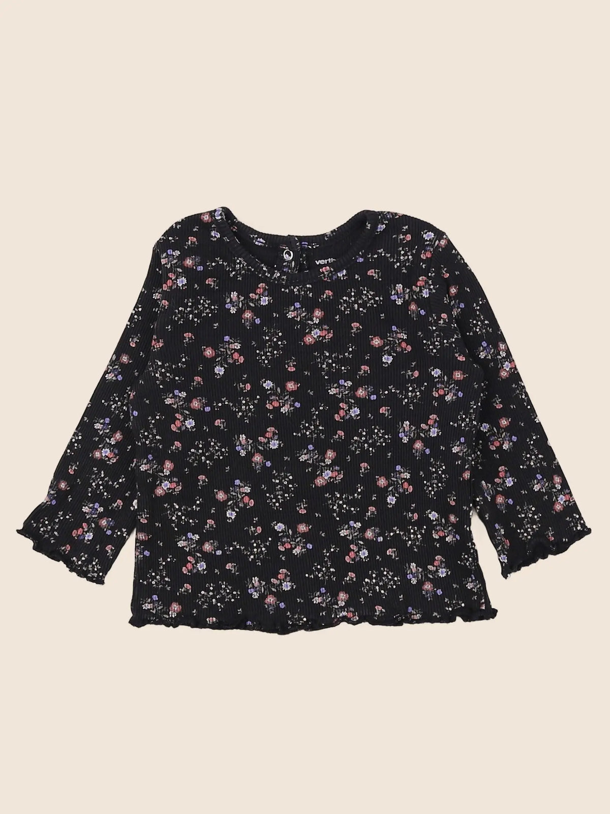 Vertbaudet - tee-shirt noir - 9 mois