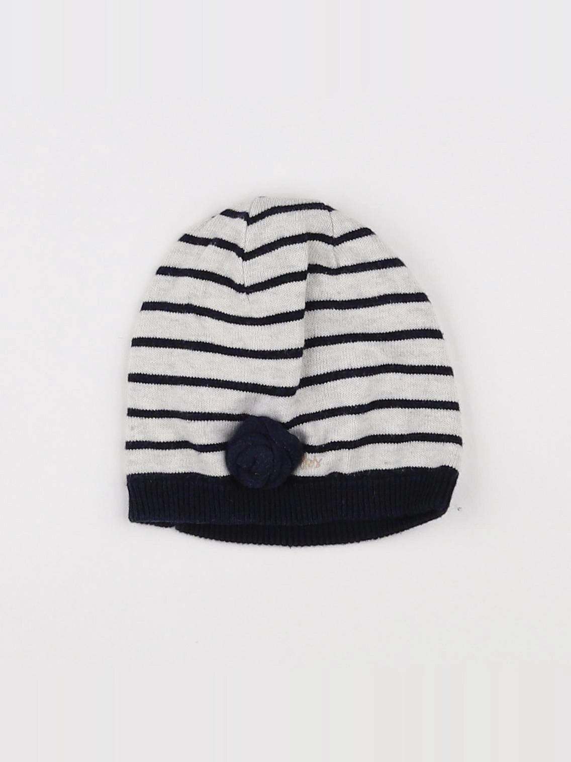 IKKS - bonnet bleu, gris - 18 mois