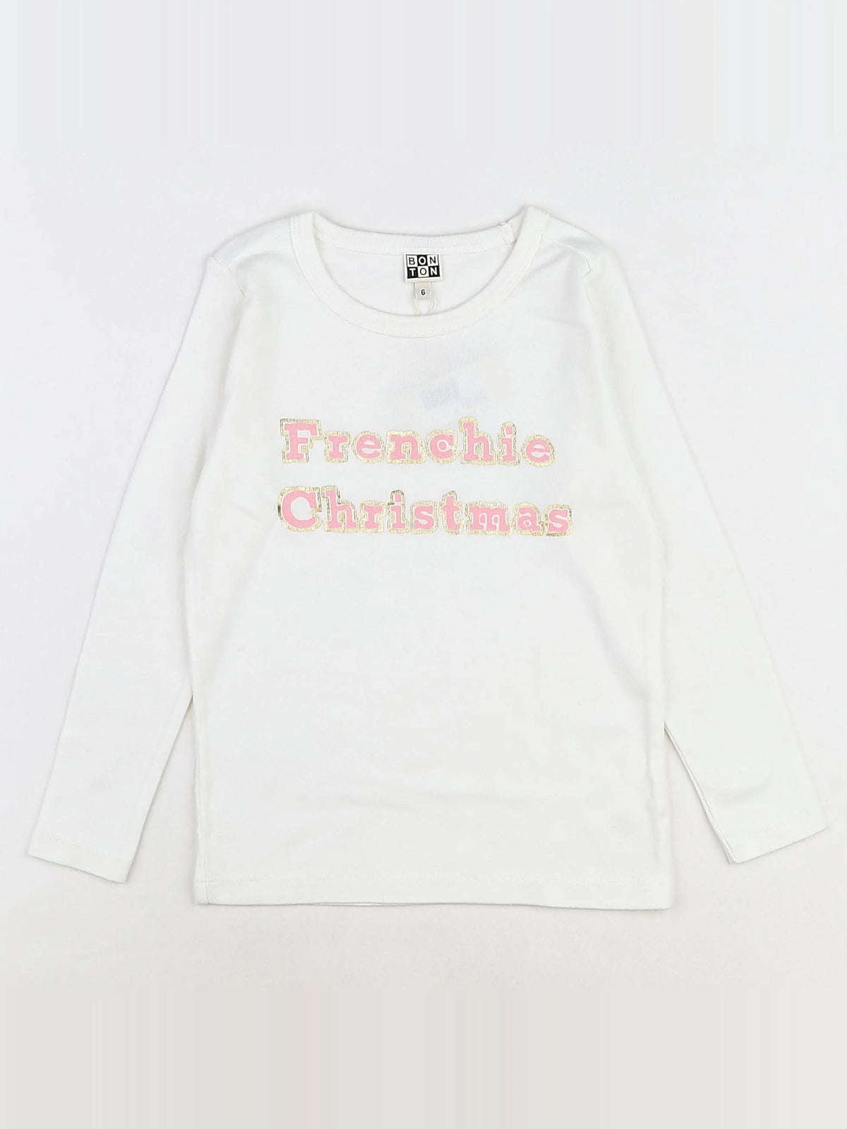 Bonton - tee-shirt blanc (neuf) - 6 ans