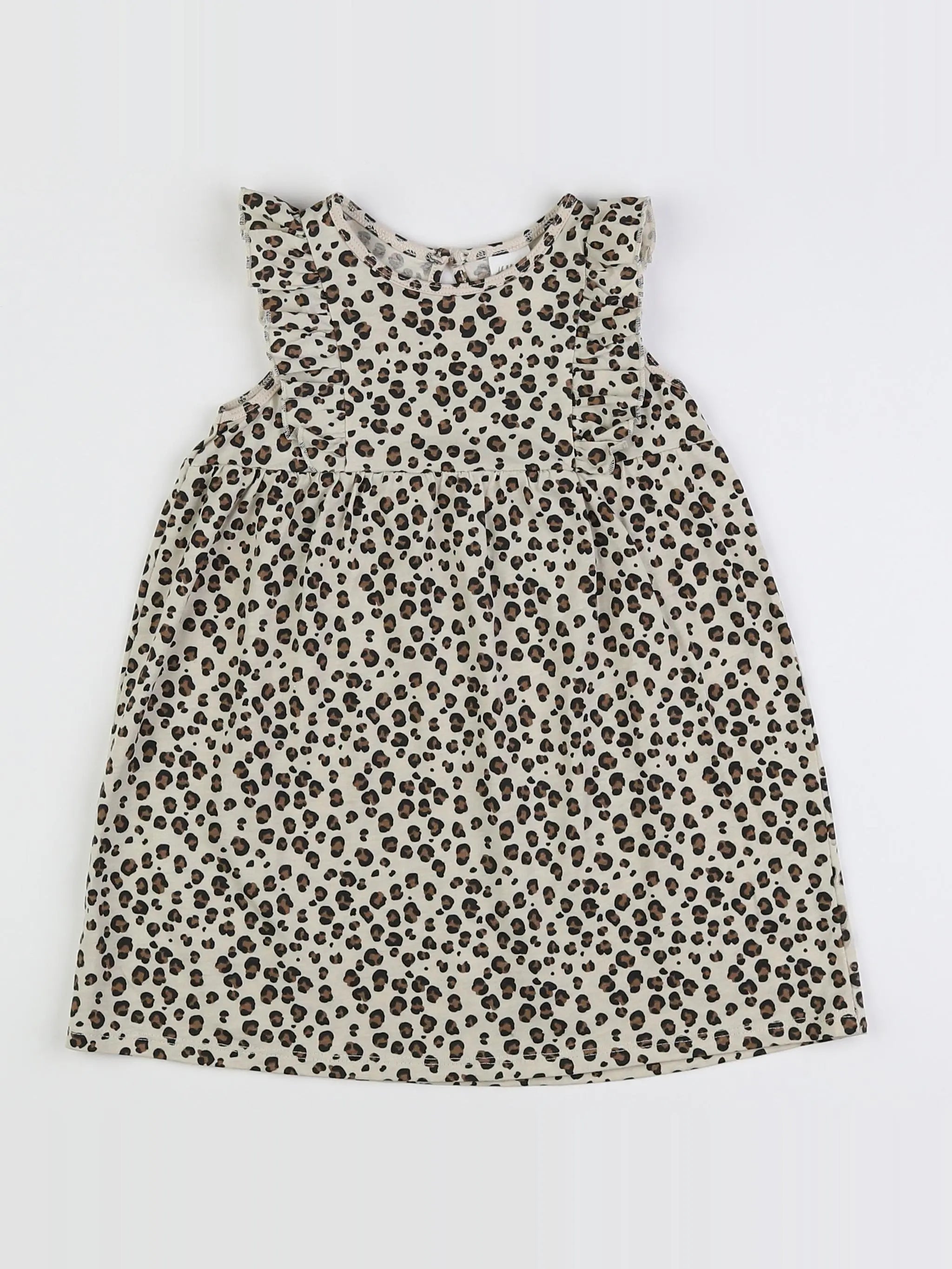 H&M - robe beige, marron, noir - 12/18 mois