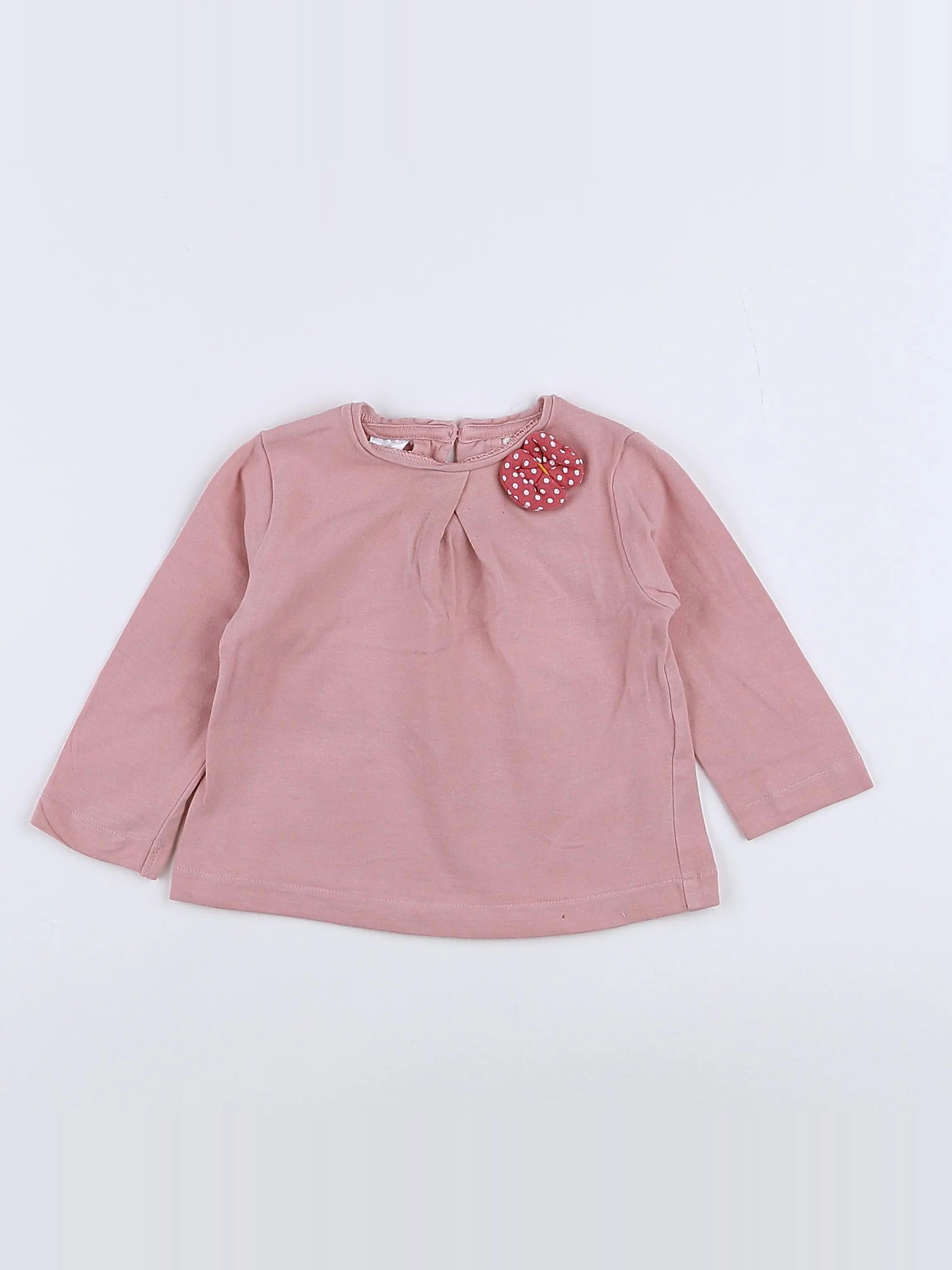 Zara - tee-shirt rose - 3/6 mois