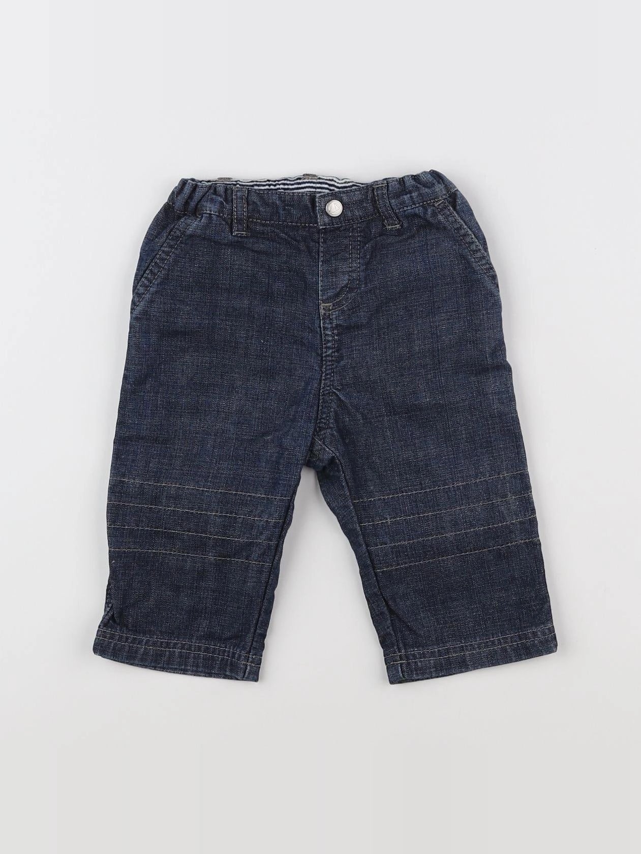 Petit Bateau - jean bleu - 6 mois