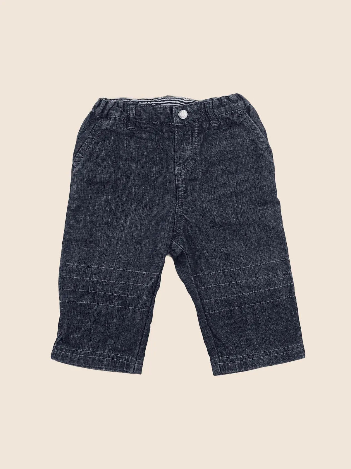 Petit Bateau - jean bleu - 6 mois