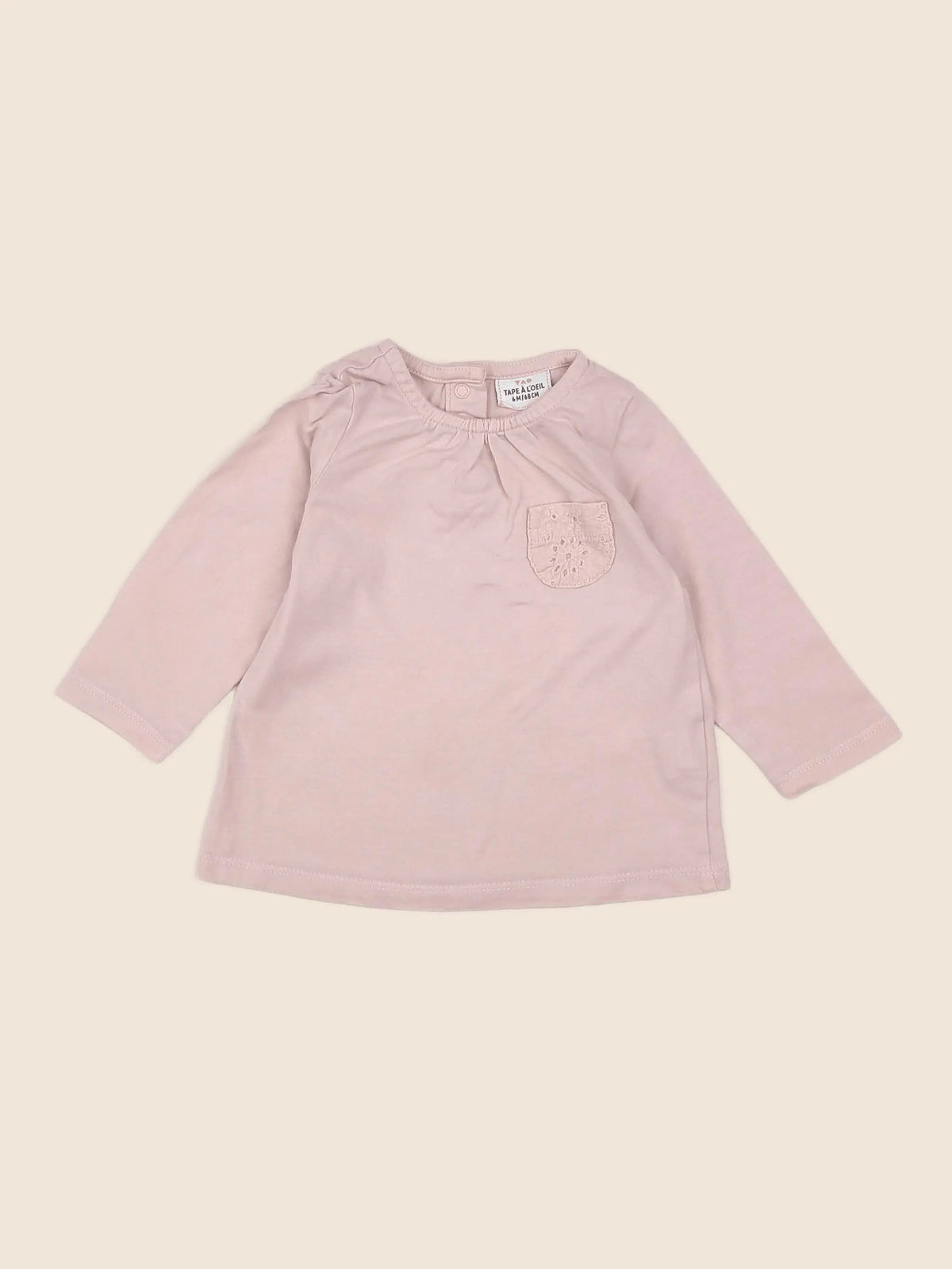 Tape à l'oeil - tee-shirt rose - 6 mois