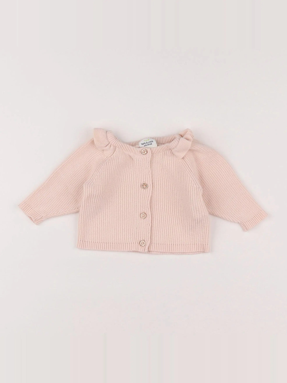 Tape à l'oeil - gilet rose - 3 mois