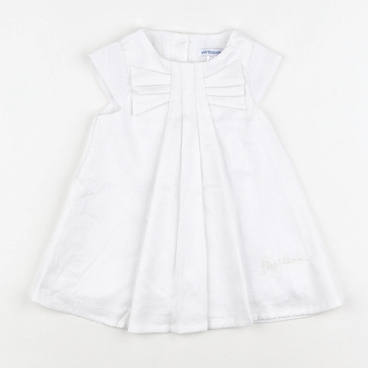 Vertbaudet - robe blanc - 18 mois