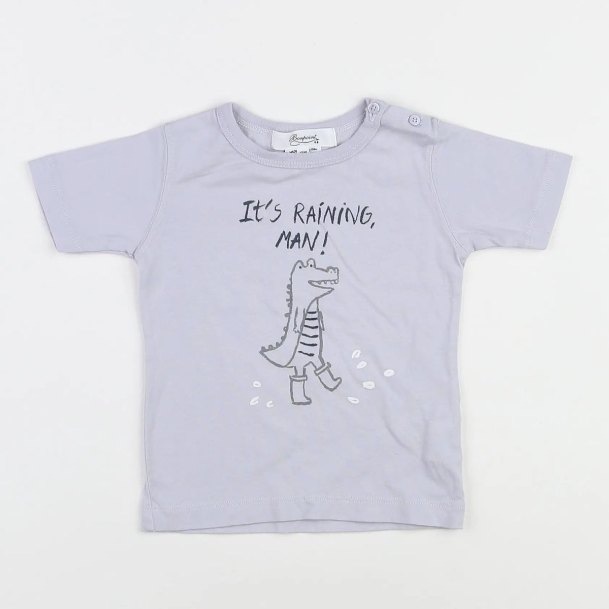 Bonpoint - tee-shirt gris - 12 mois