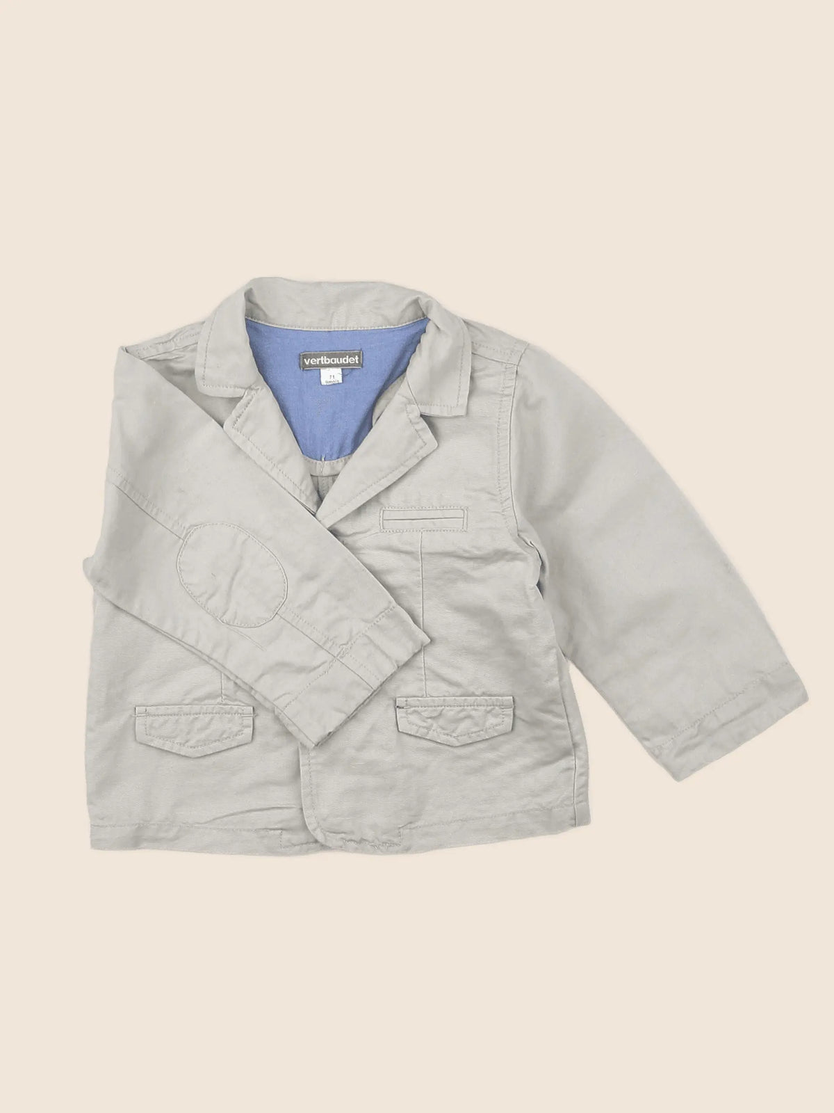 Vertbaudet - veste beige - 9 mois