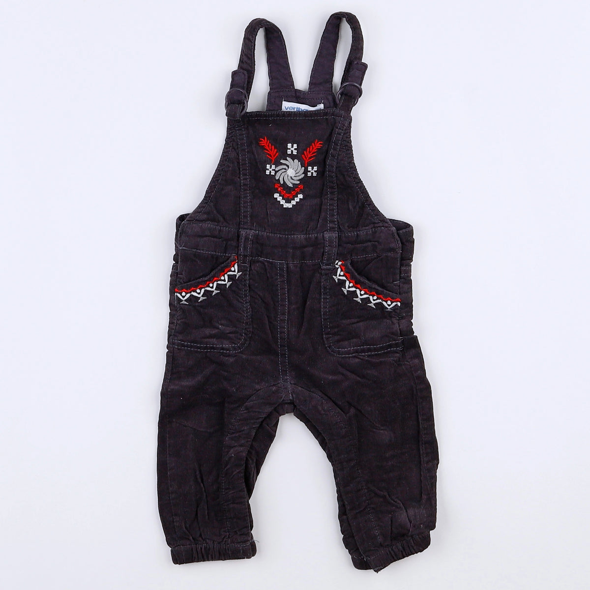 Vertbaudet - salopette marron - 3 mois