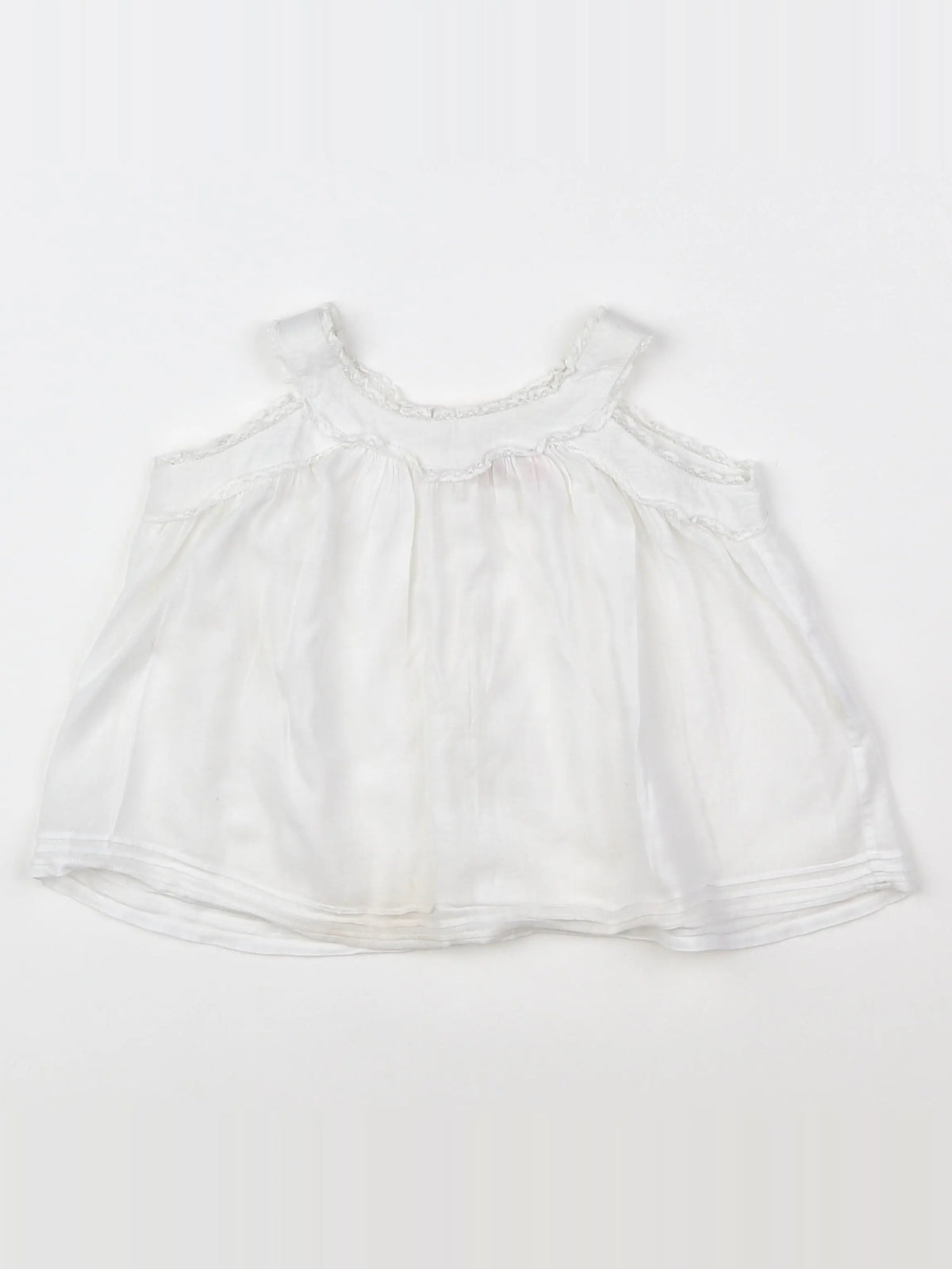 Bonpoint - blouse blanc - 3 mois