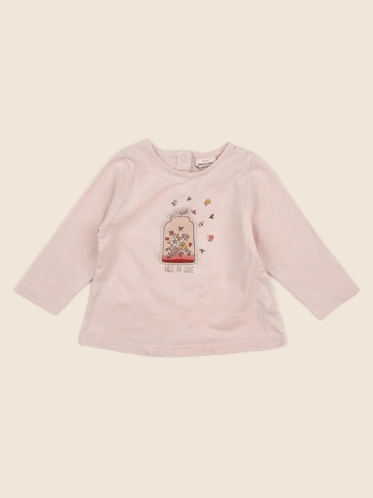 Tape à l'oeil - tee-shirt rose - 6 mois