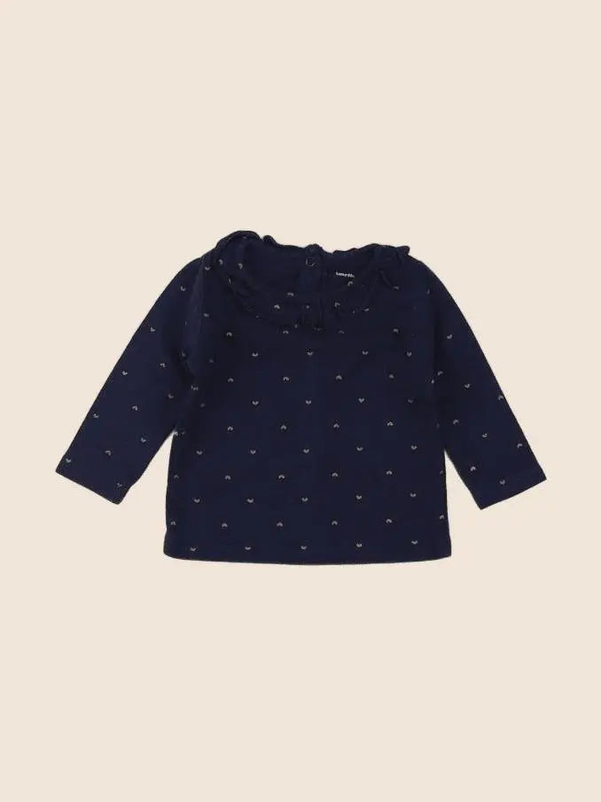 Vertbaudet - tee-shirt bleu - 3 mois