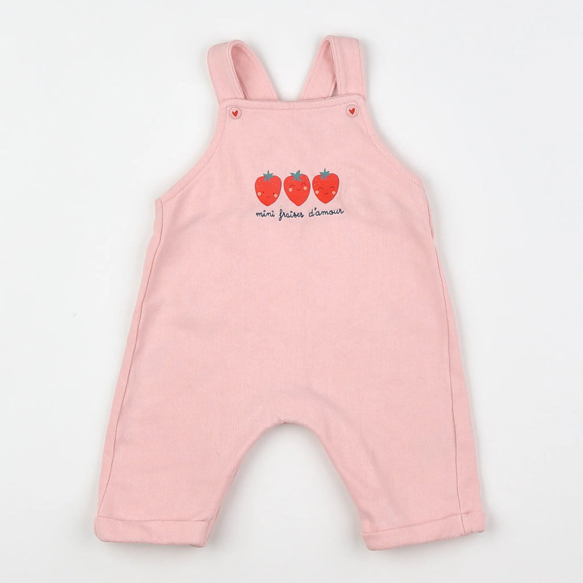 Vertbaudet - salopette rose - 3 mois