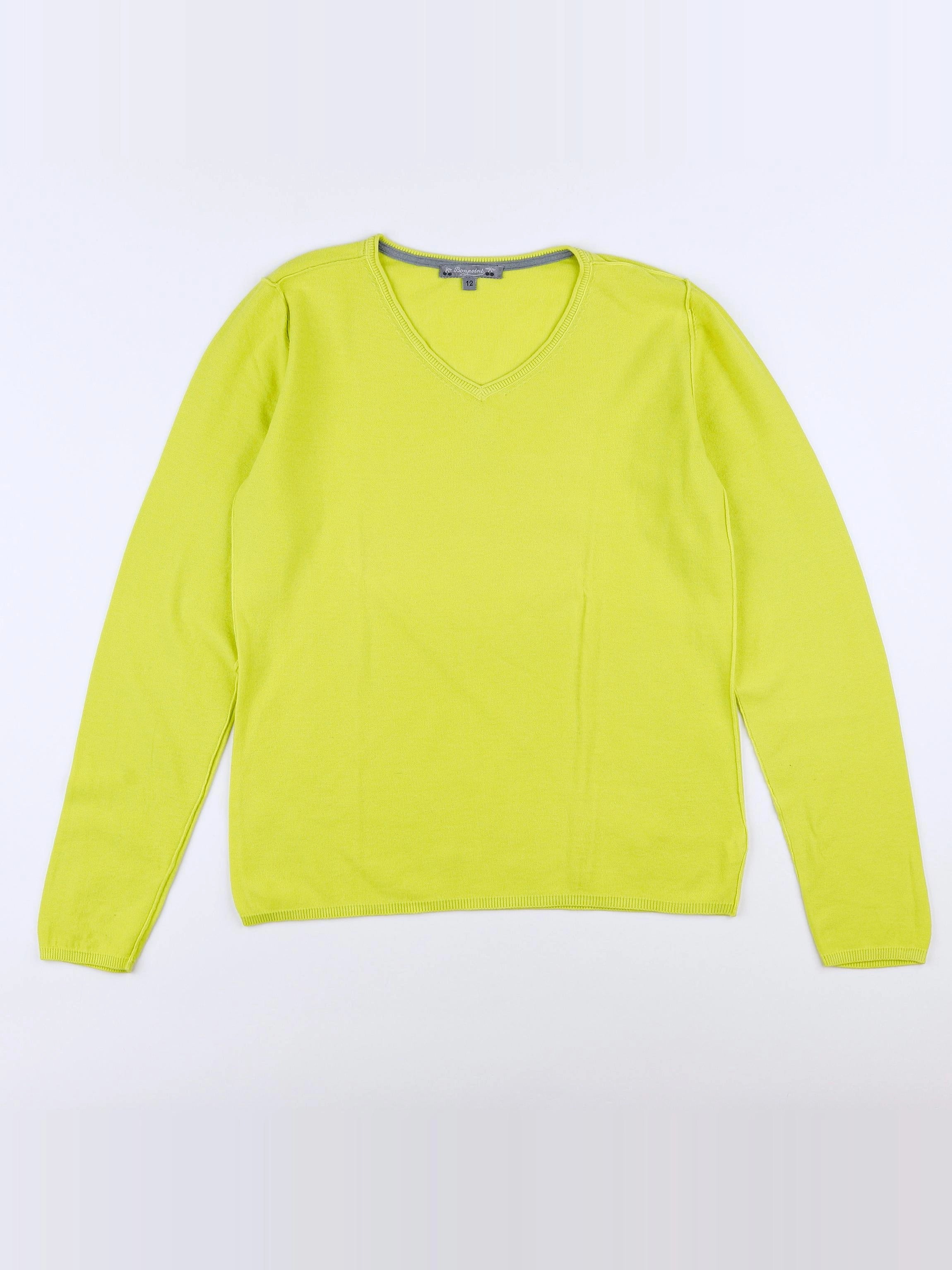 Bonpoint - pull jaune - 12 ans
