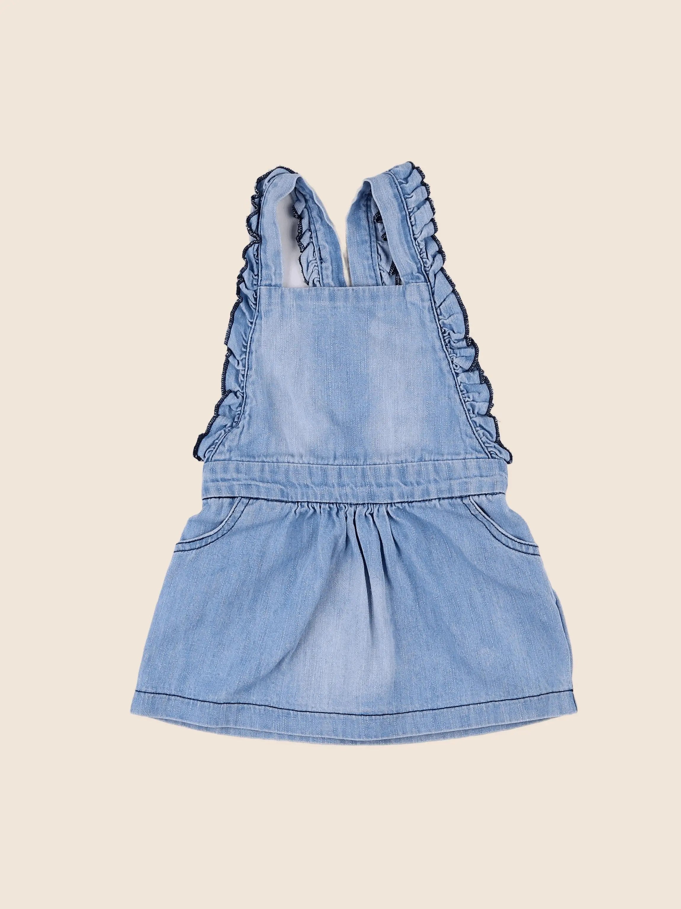 Vertbaudet - robe bleu - 18 mois