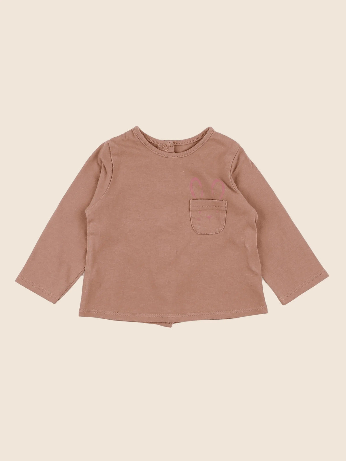 Vertbaudet - tee-shirt marron - 3 mois