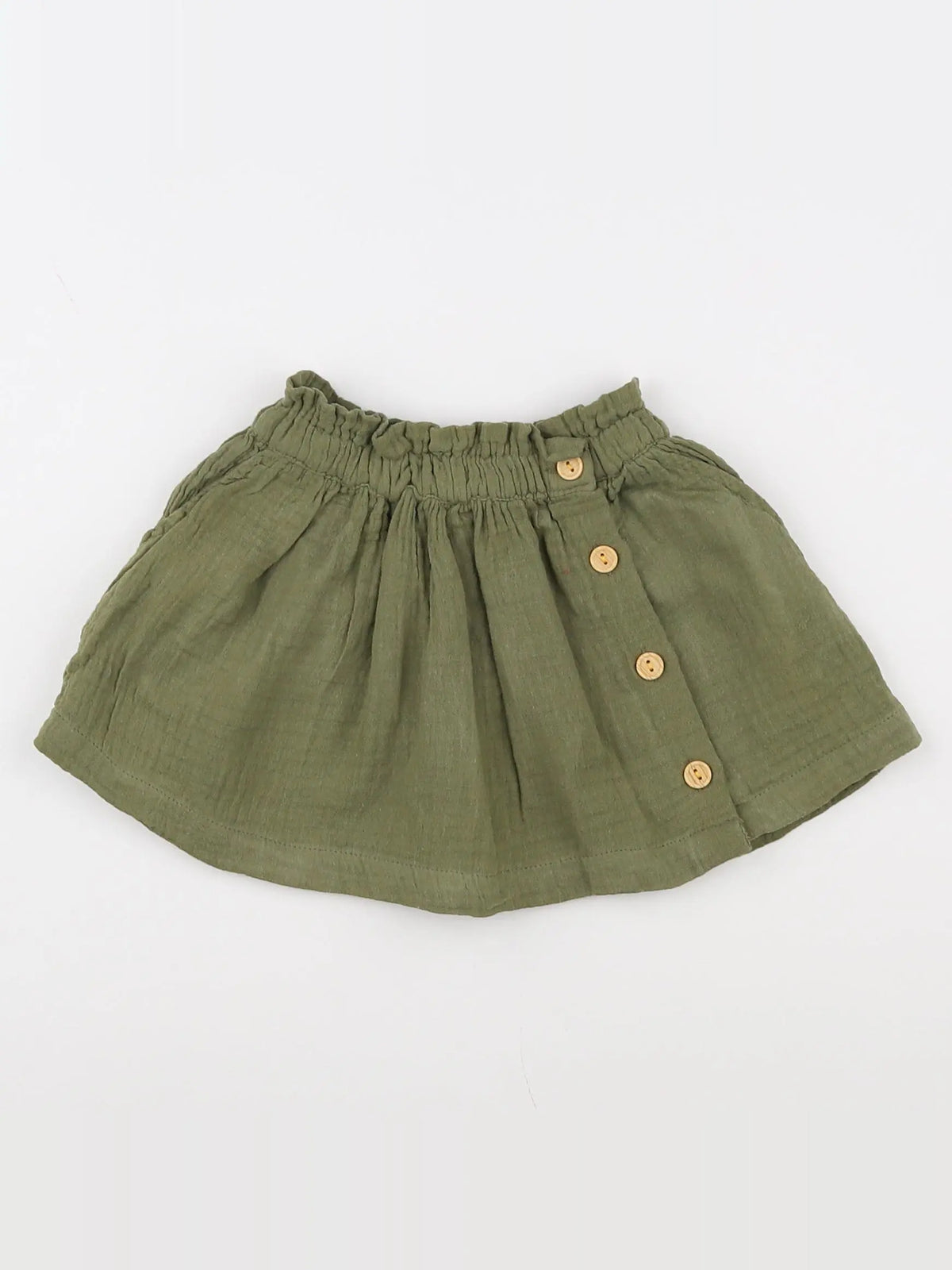 Vertbaudet - jupe vert - 9 mois