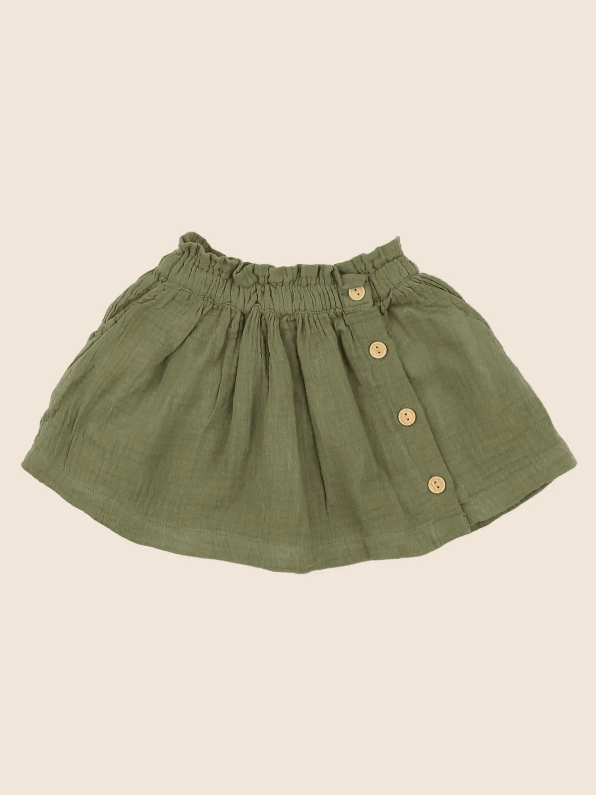Vertbaudet - jupe vert - 9 mois