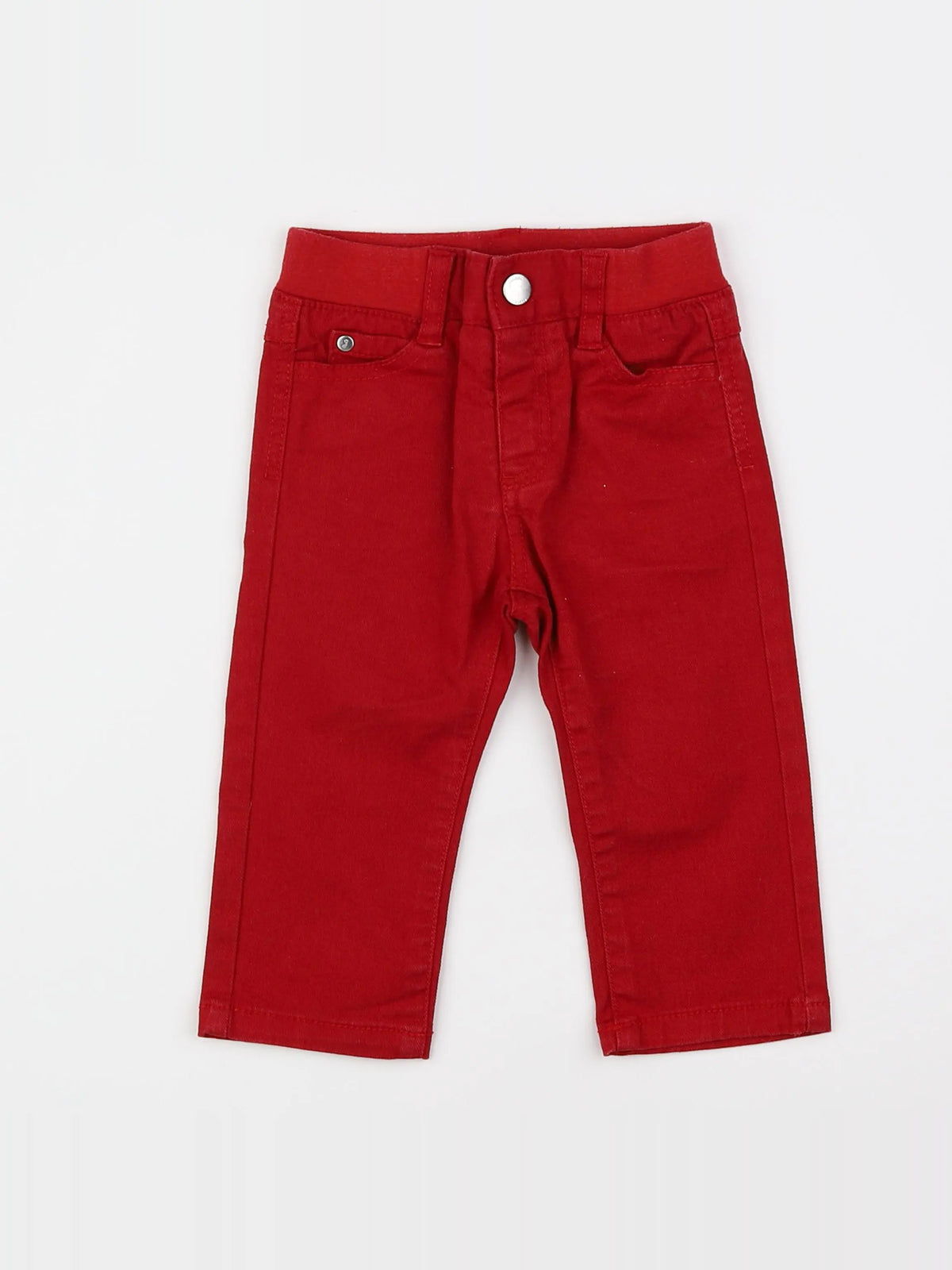 Jacadi - pantalon rouge - 12 mois