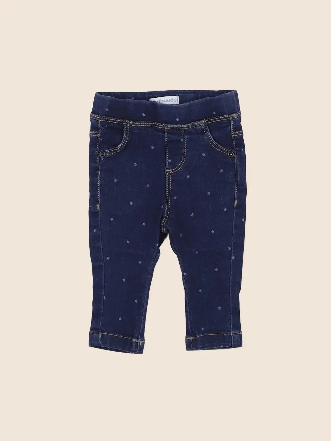 Vertbaudet - pantalon bleu - 3 mois