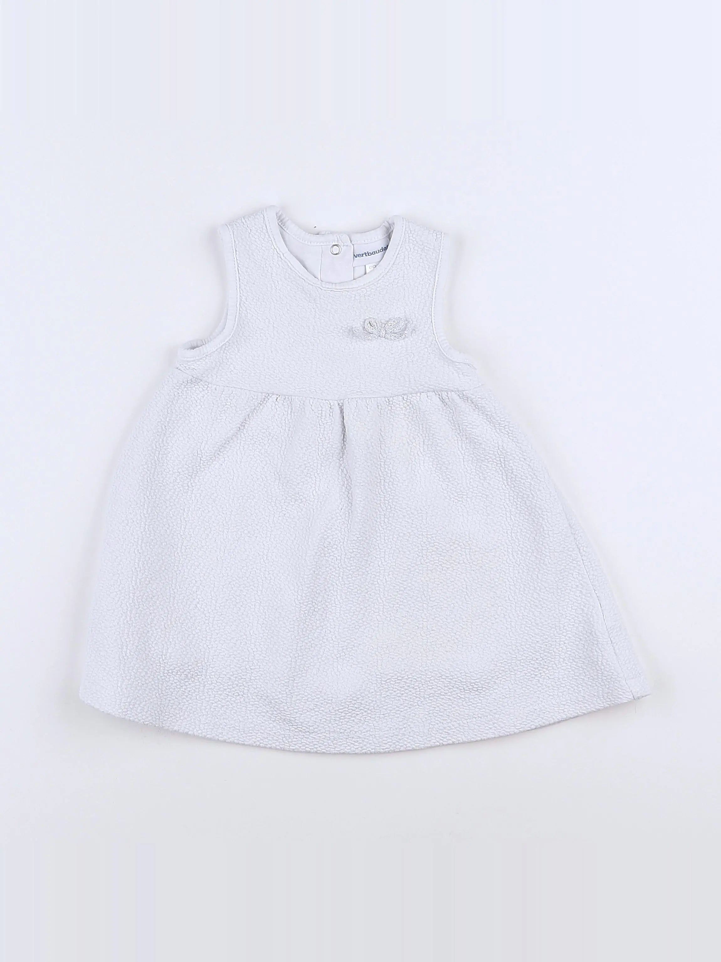 Vertbaudet - robe blanc - 6 mois