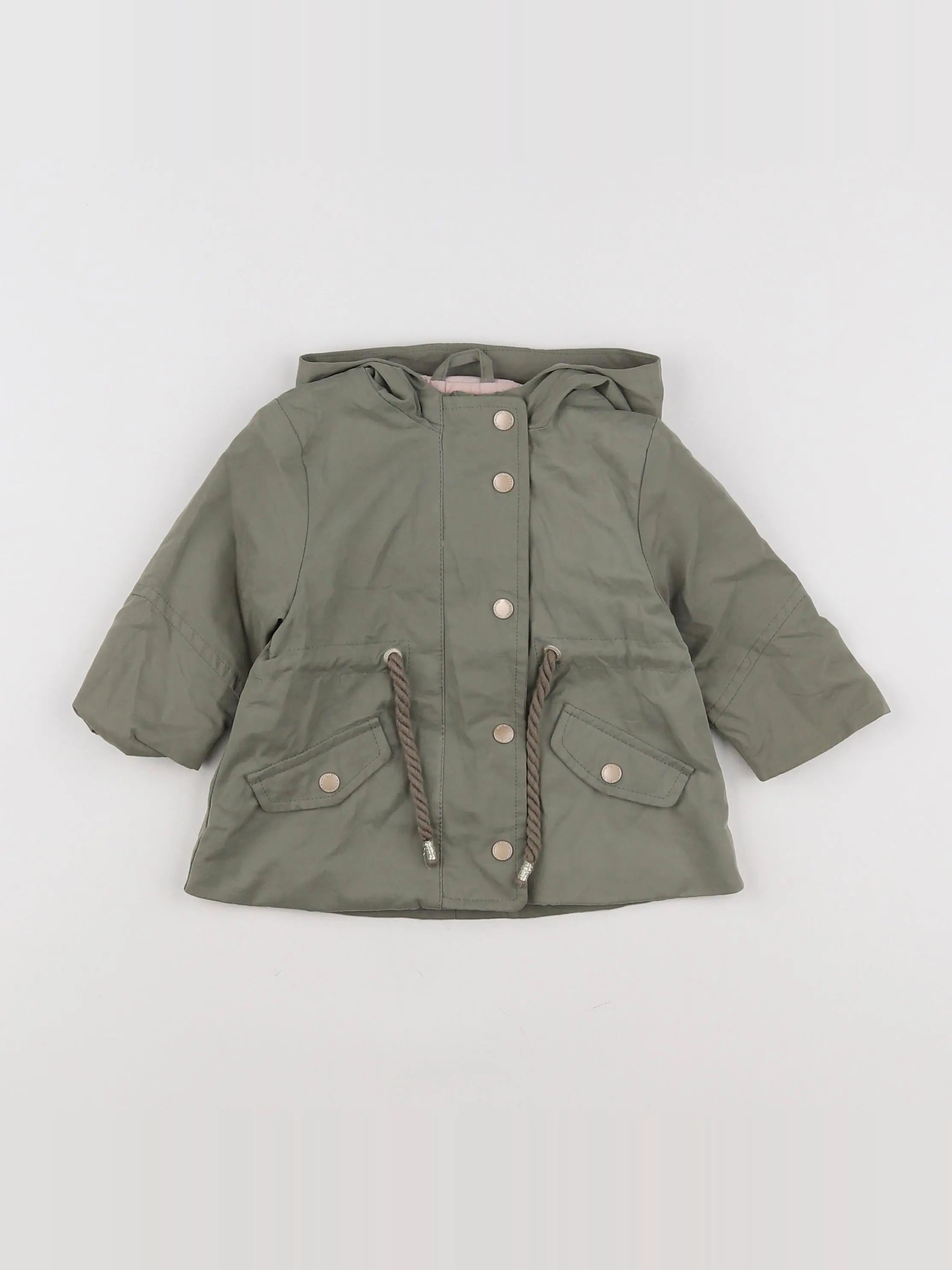 Vertbaudet - parka vert - 6 mois
