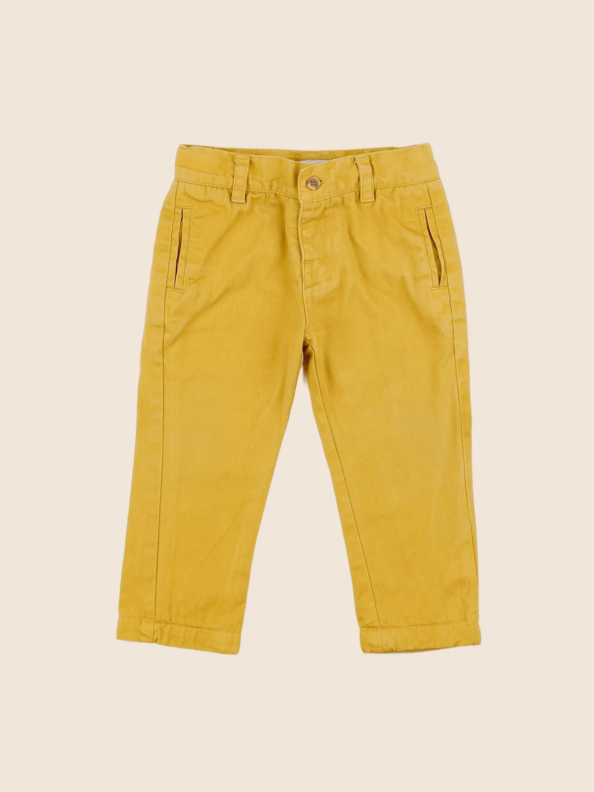Vertbaudet - pantalon jaune - 12 mois