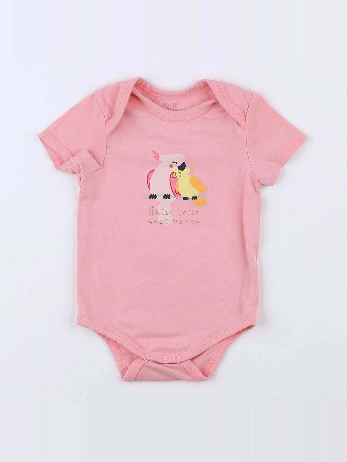 Tape à l'oeil - body rose - 3 mois