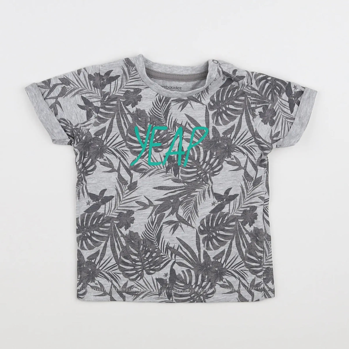 Vertbaudet - tee-shirt gris - 9 mois