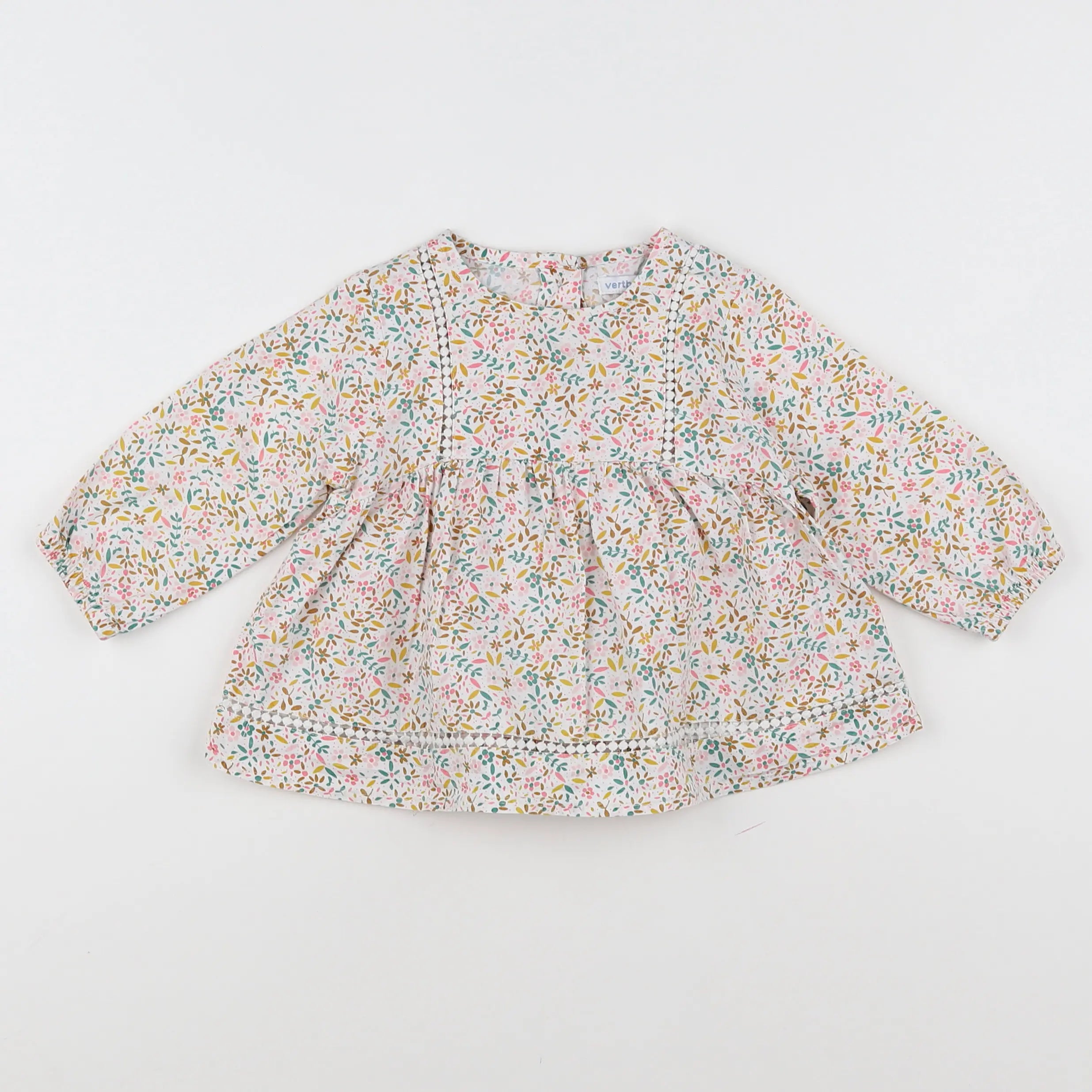 Vertbaudet - blouse multicolore - 12 mois