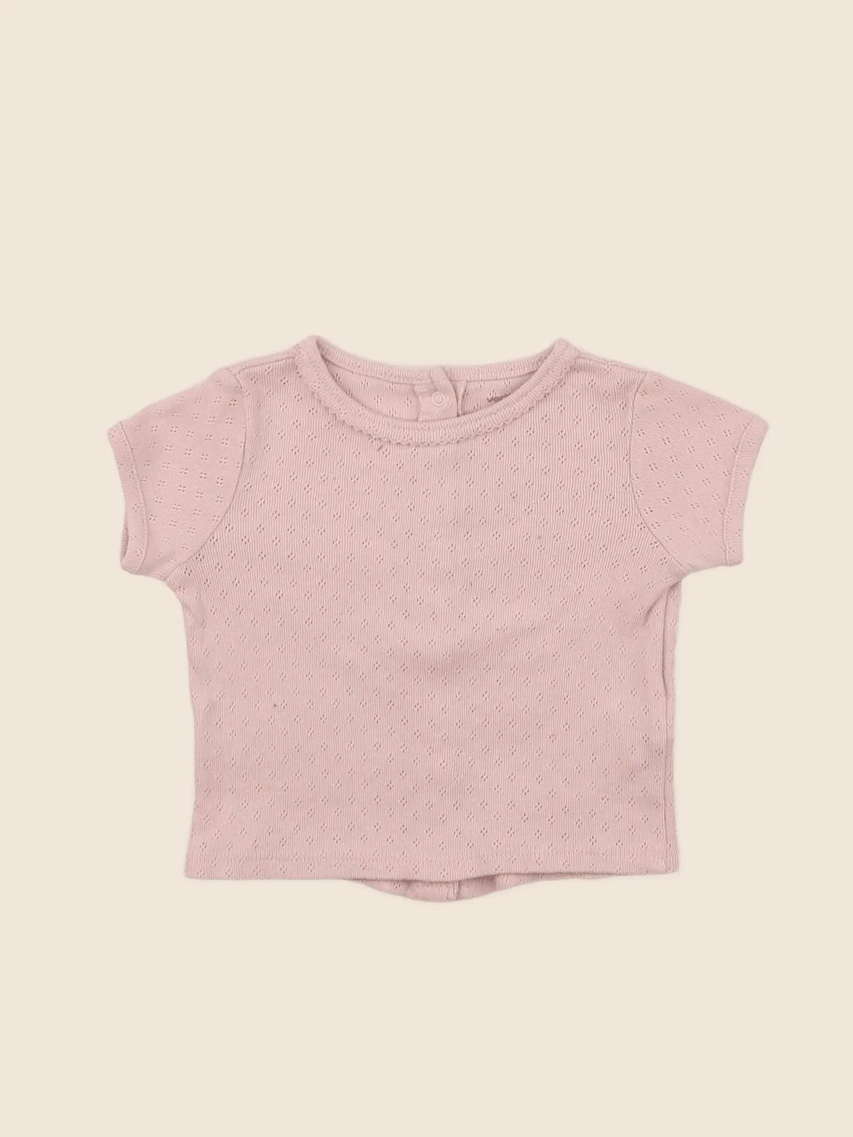 Vertbaudet - tee-shirt rose - 6 mois