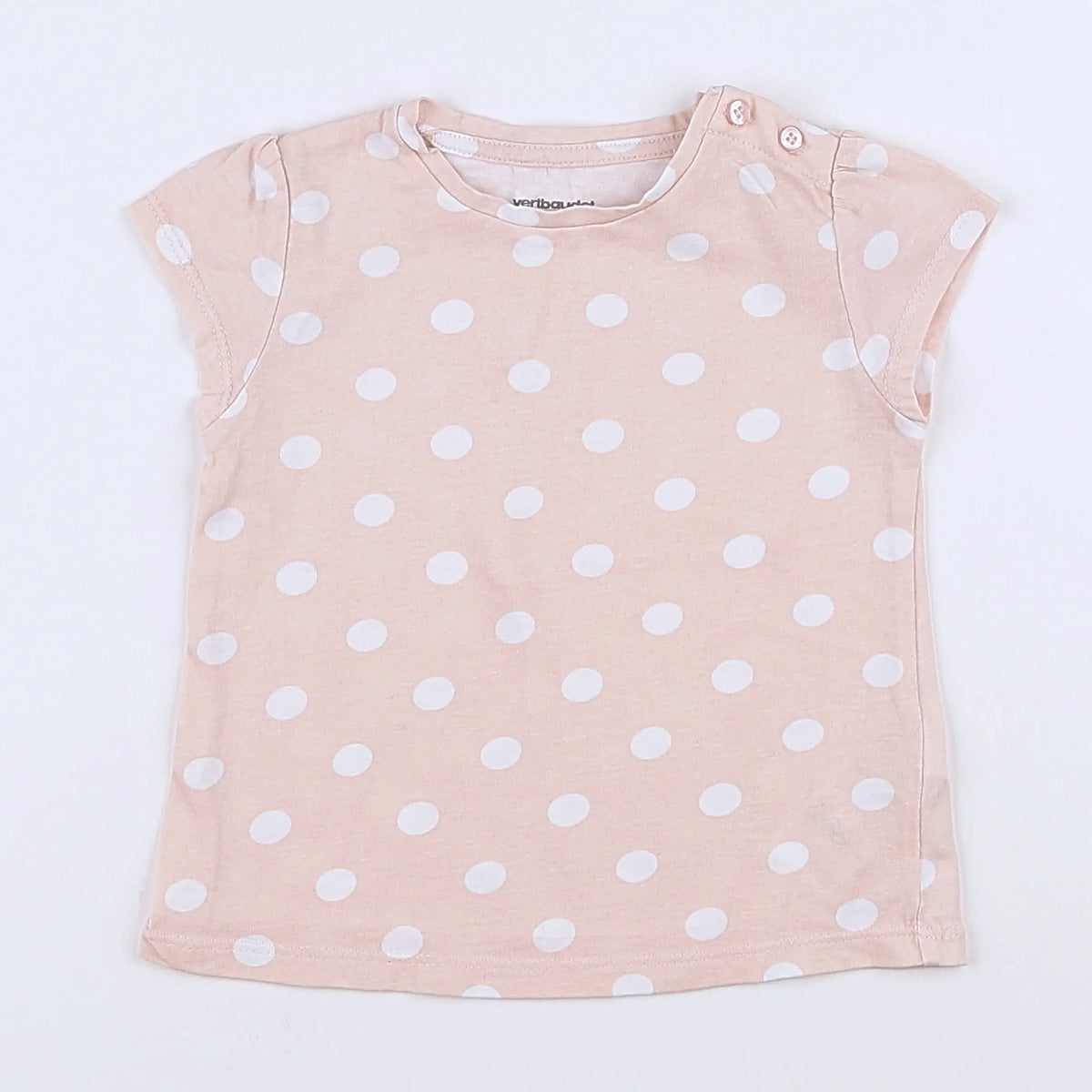 Vertbaudet - tee-shirt rose - 9 mois