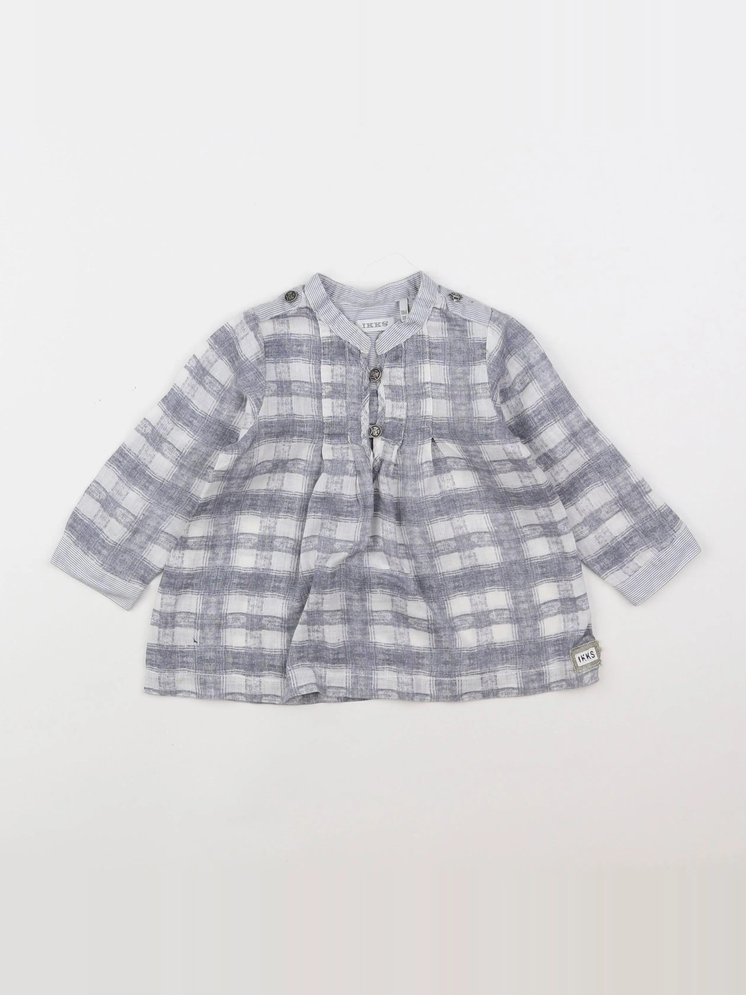 IKKS - blouse beige, gris - 18 mois