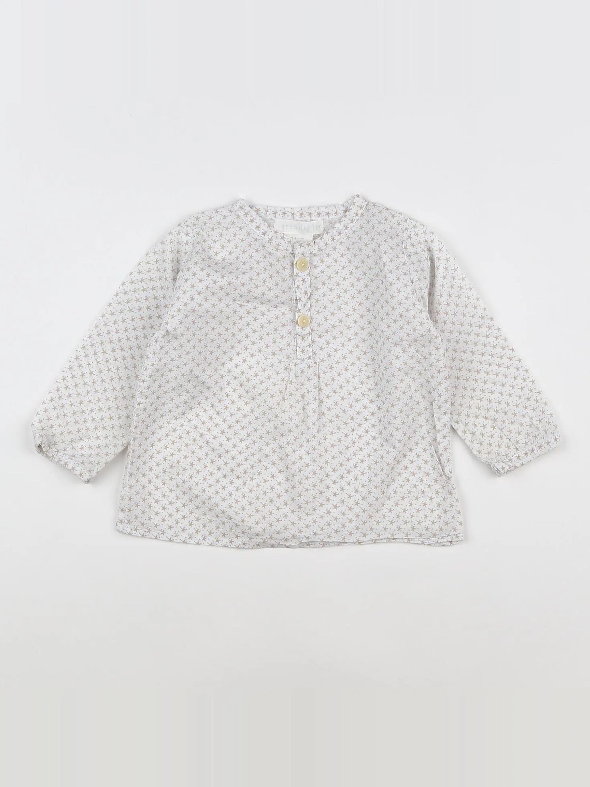 Serendipity - chemise beige, blanc - 9 mois