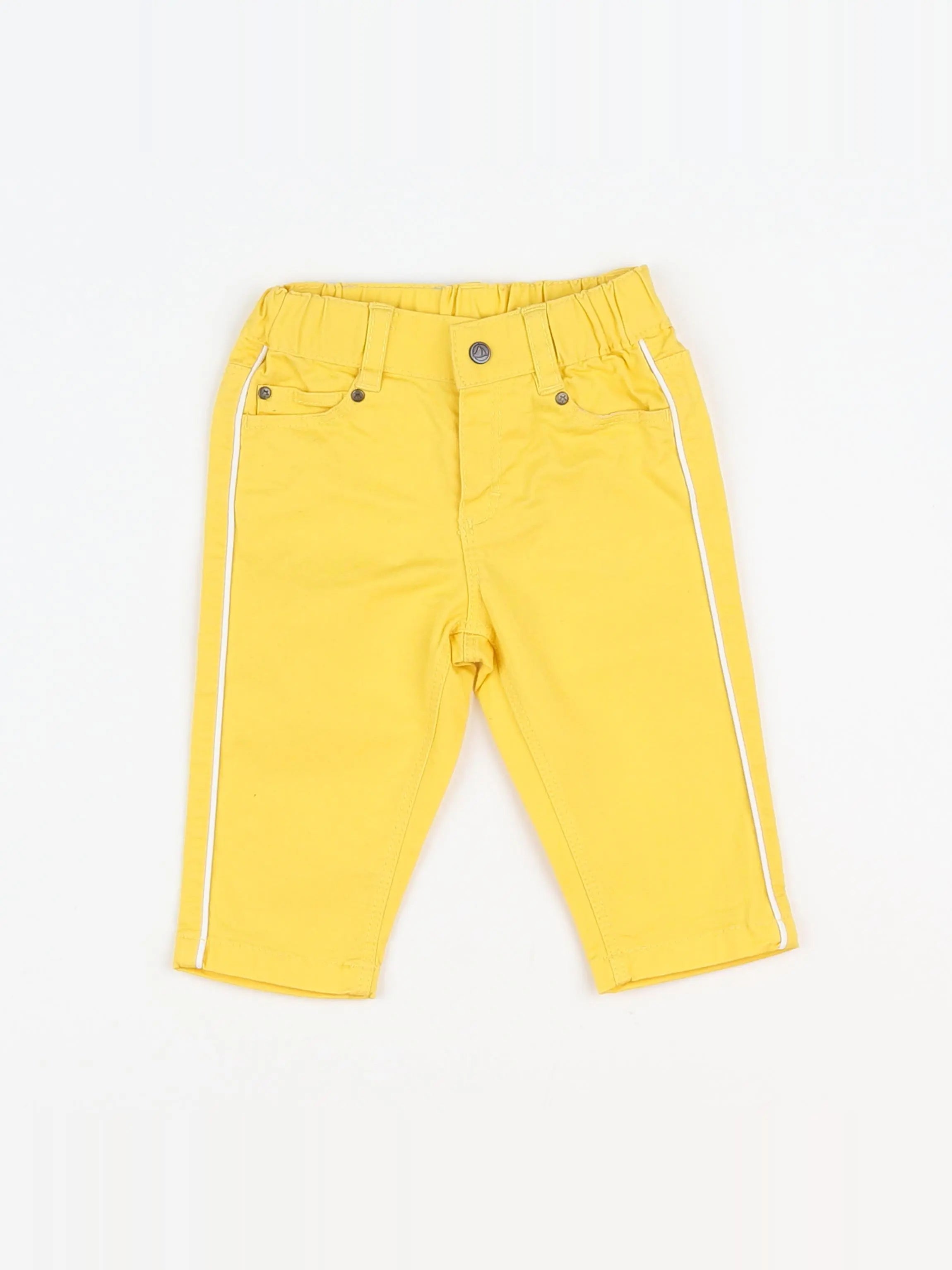 Petit Bateau - pantalon jaune - 3 mois