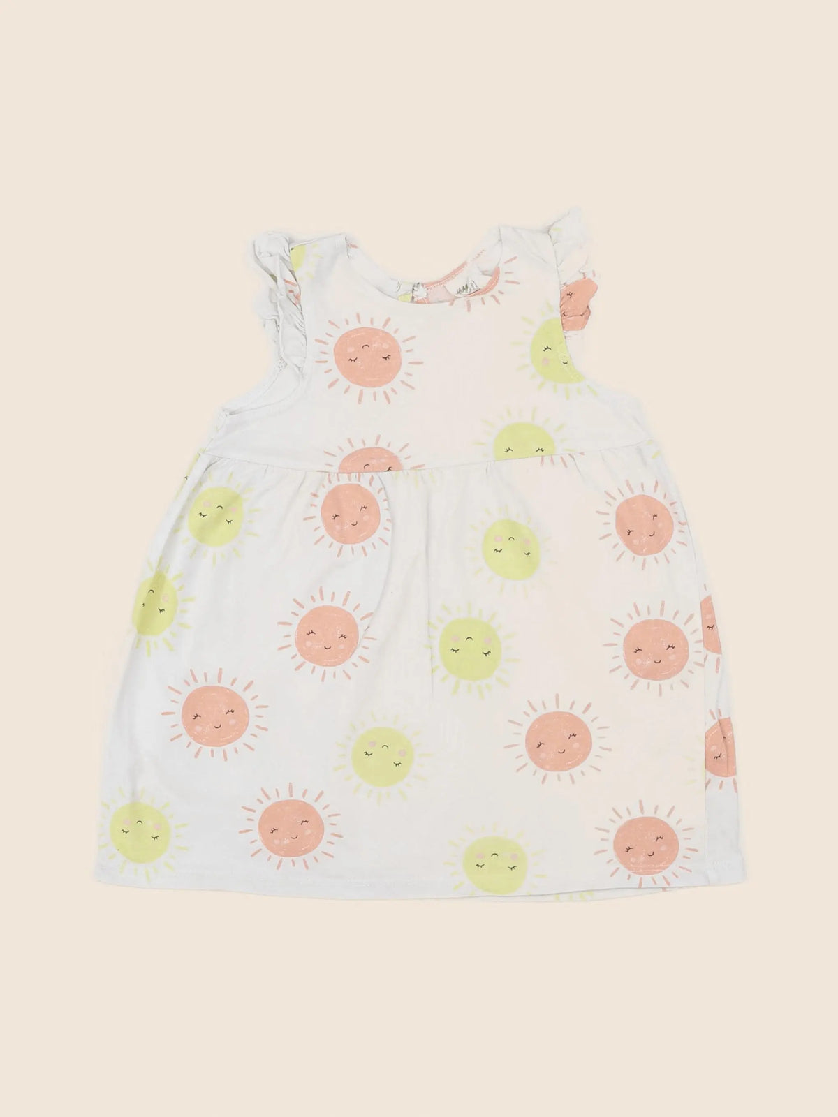 H&M - robe beige - 9 mois