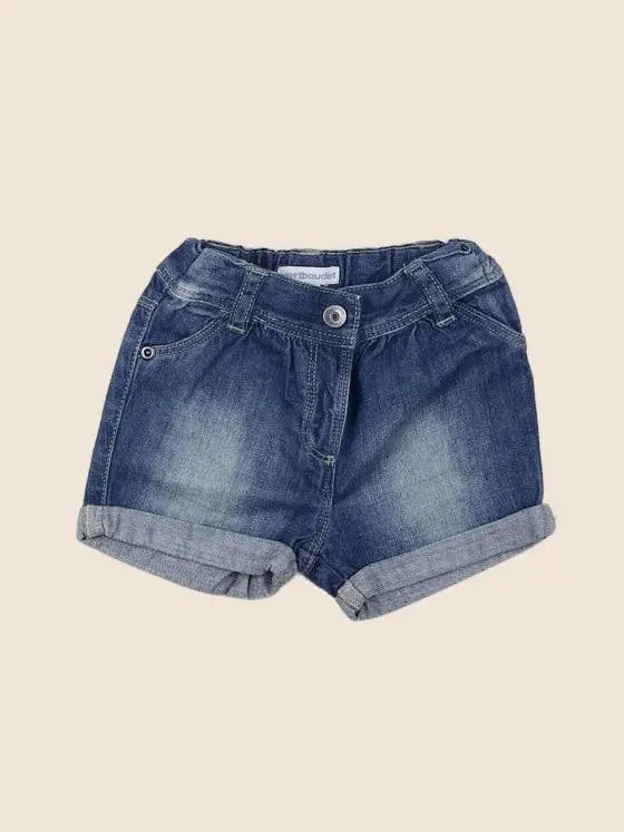Vertbaudet - short bleu - 12 mois