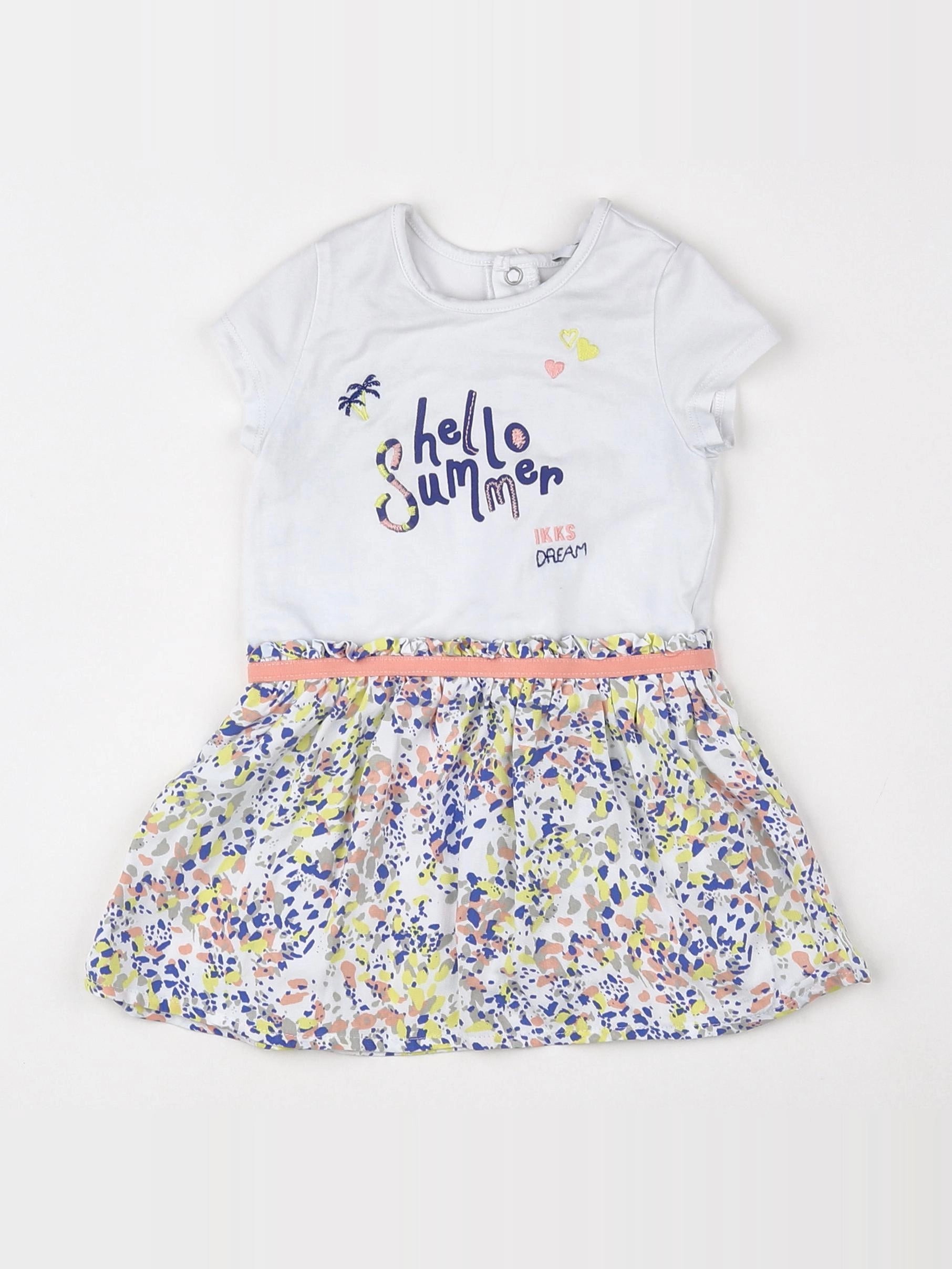 IKKS - robe blanc - 12 mois