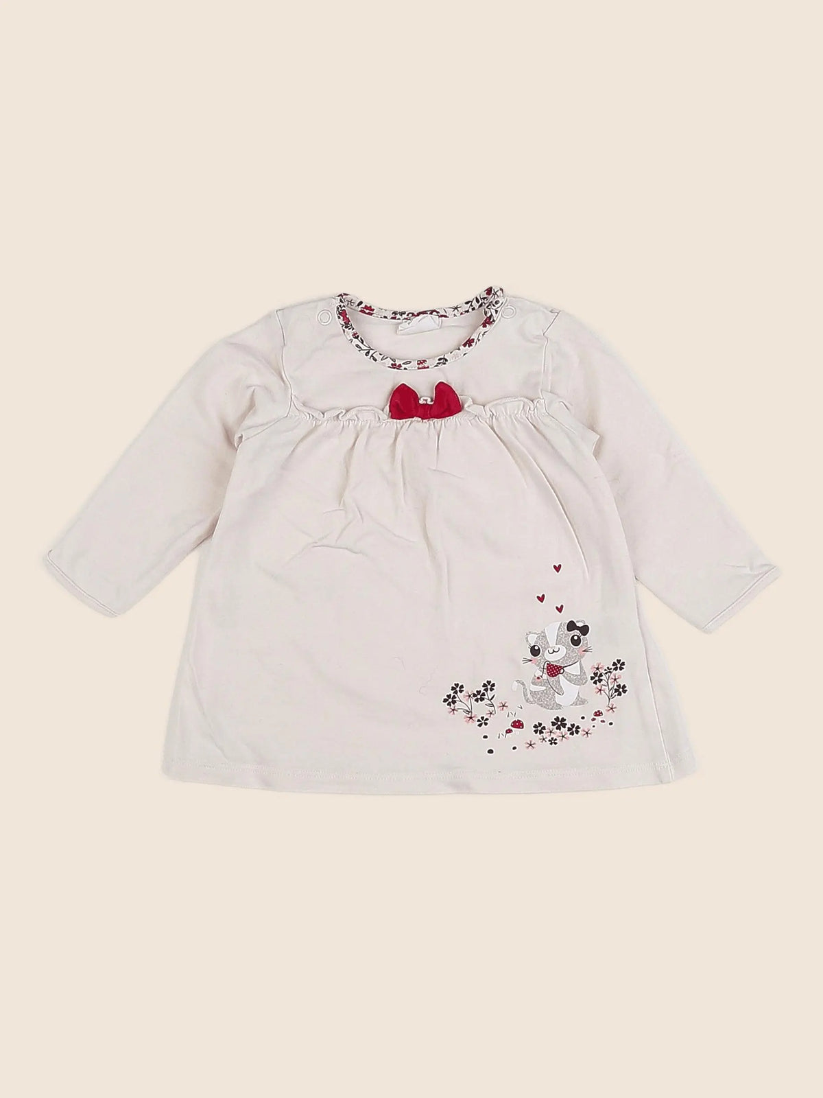 H&M - robe beige - 2-4mois