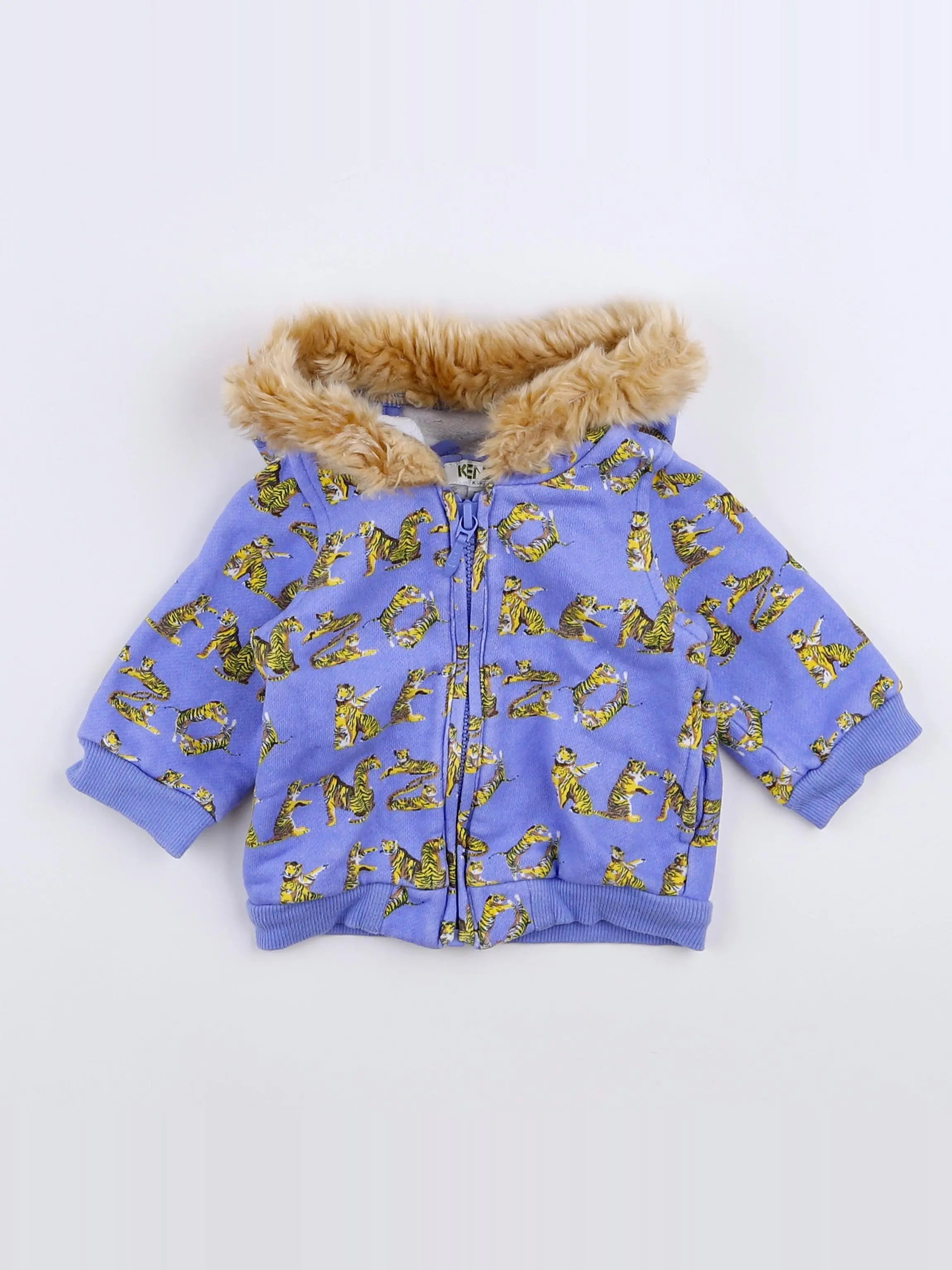 Kenzo - sweat bleu, gris - 3 mois