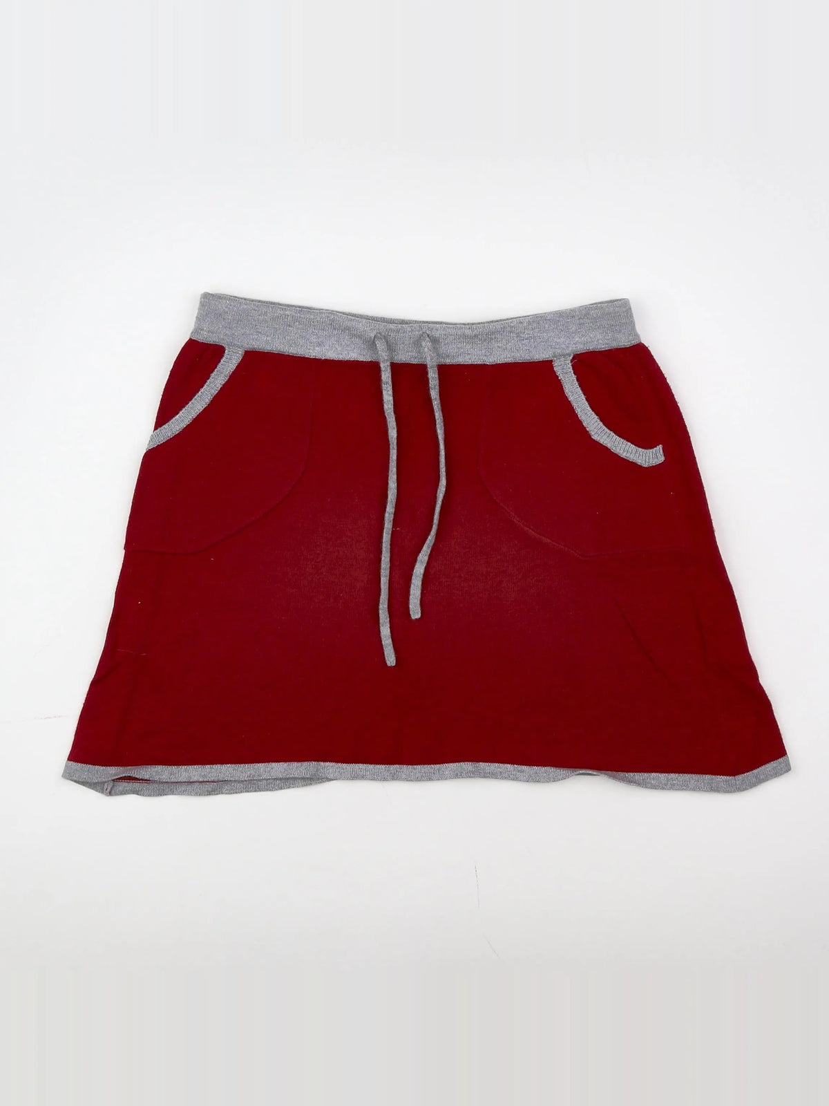 Buissonnière - jupe gris, rouge - 12 ans